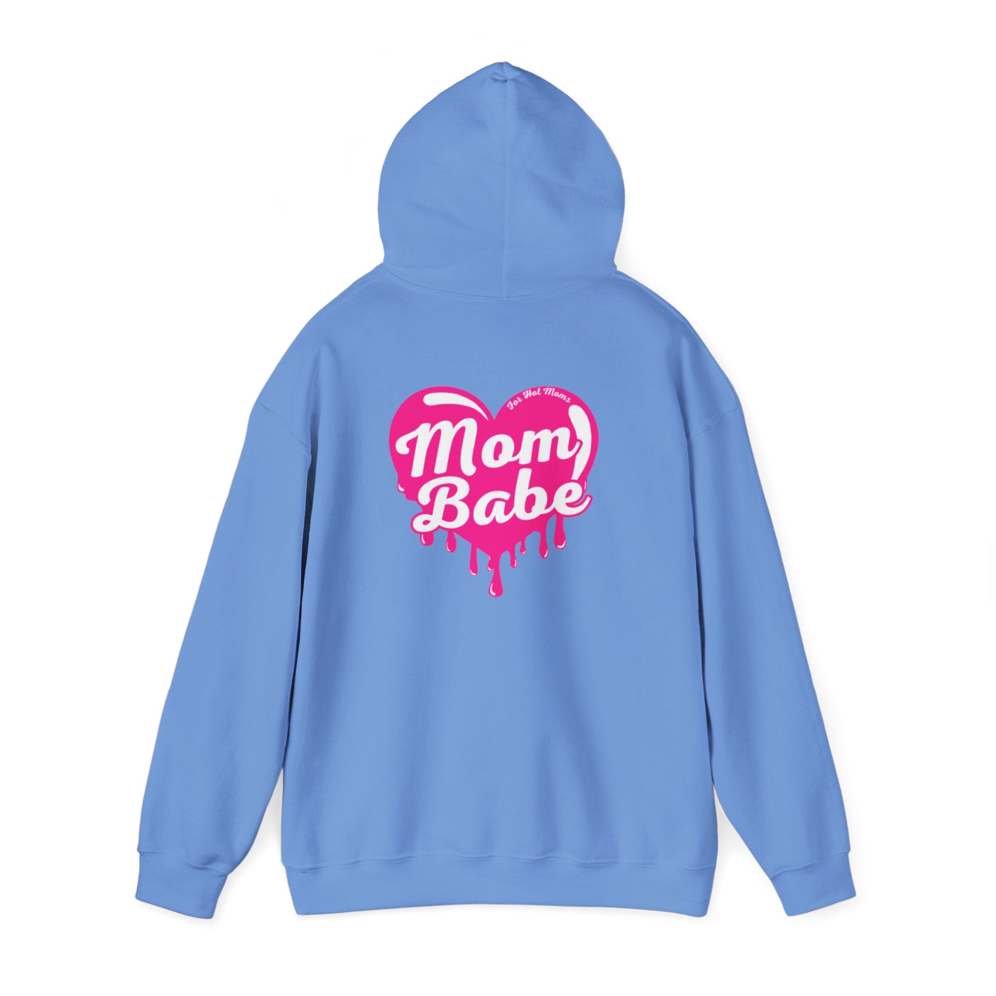 Mom Babe For Hot Moms — Pink Heart Drip Graphic Hoodie