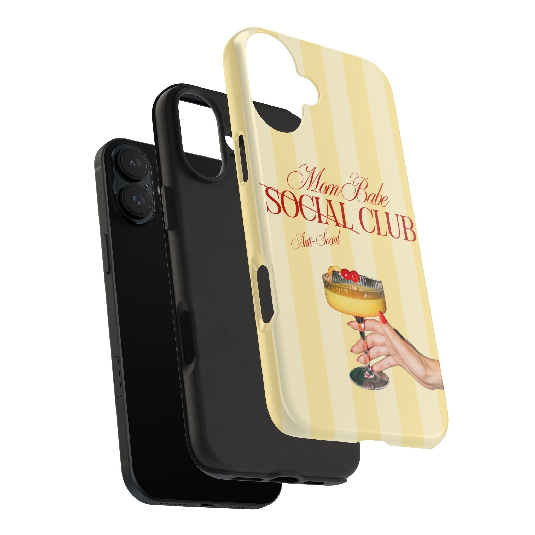 Mom Babe Anti-Social Club Tough Phone Case