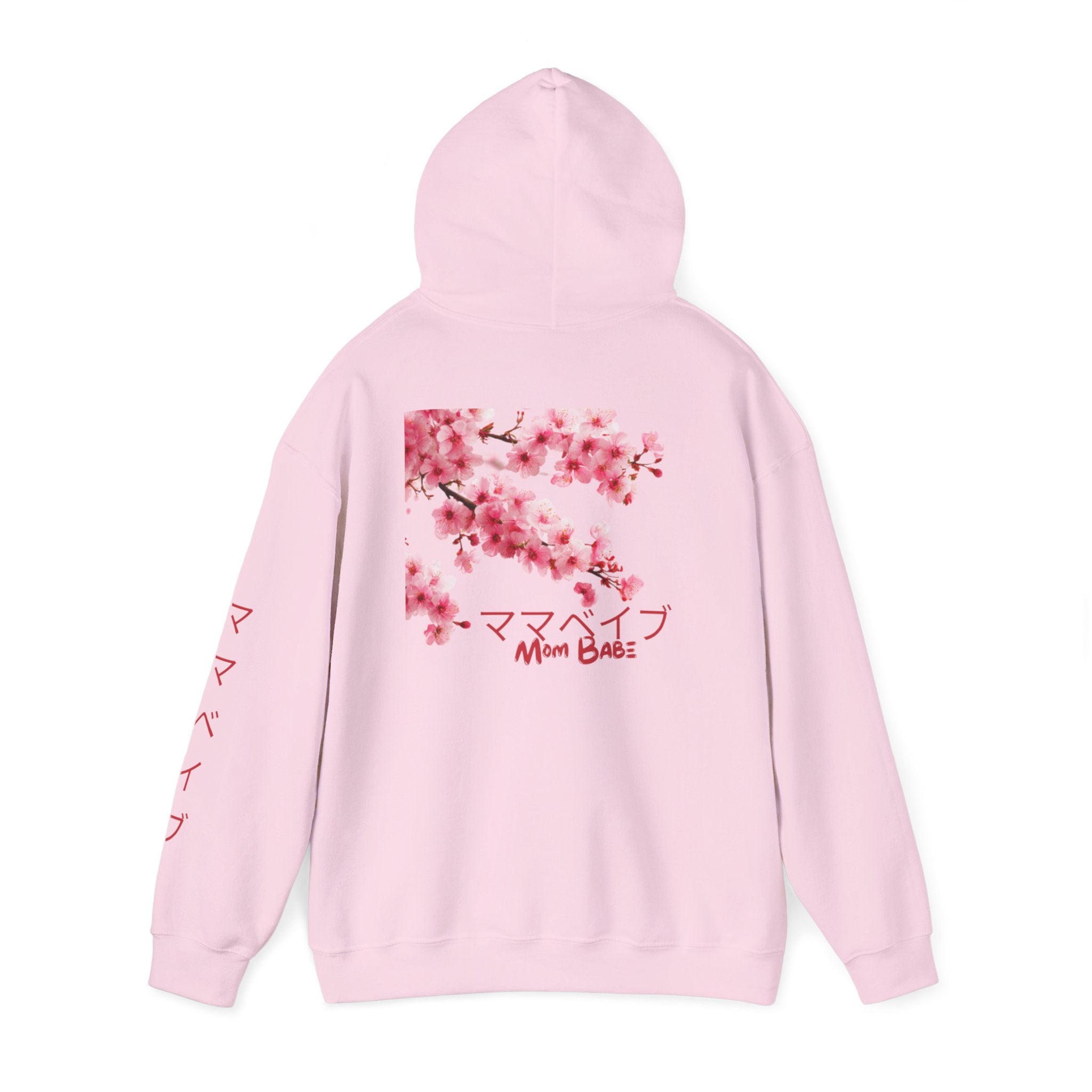 Mom Babe Cherry Blossom - Japanese Kanji Hoodie