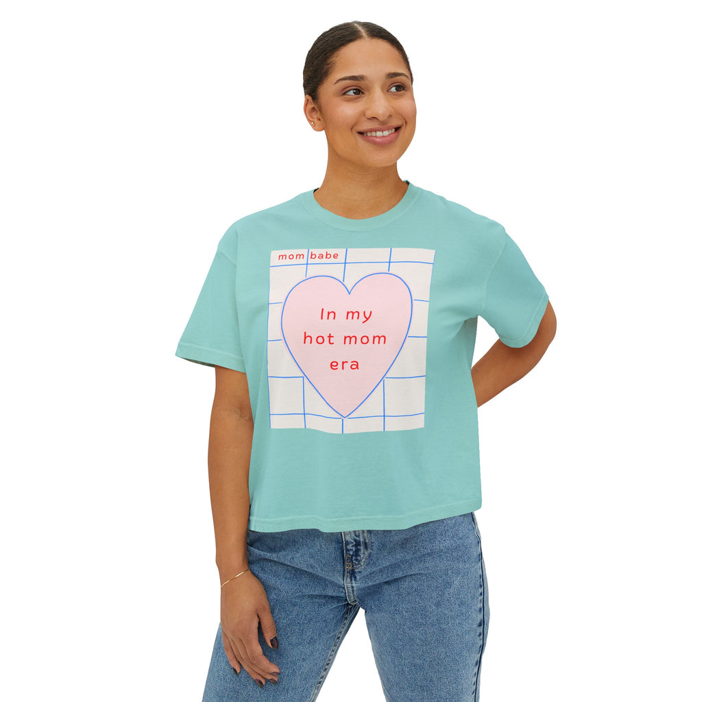 Copy of In My Hot Mom Era Front Print - Heart Graphic Tee