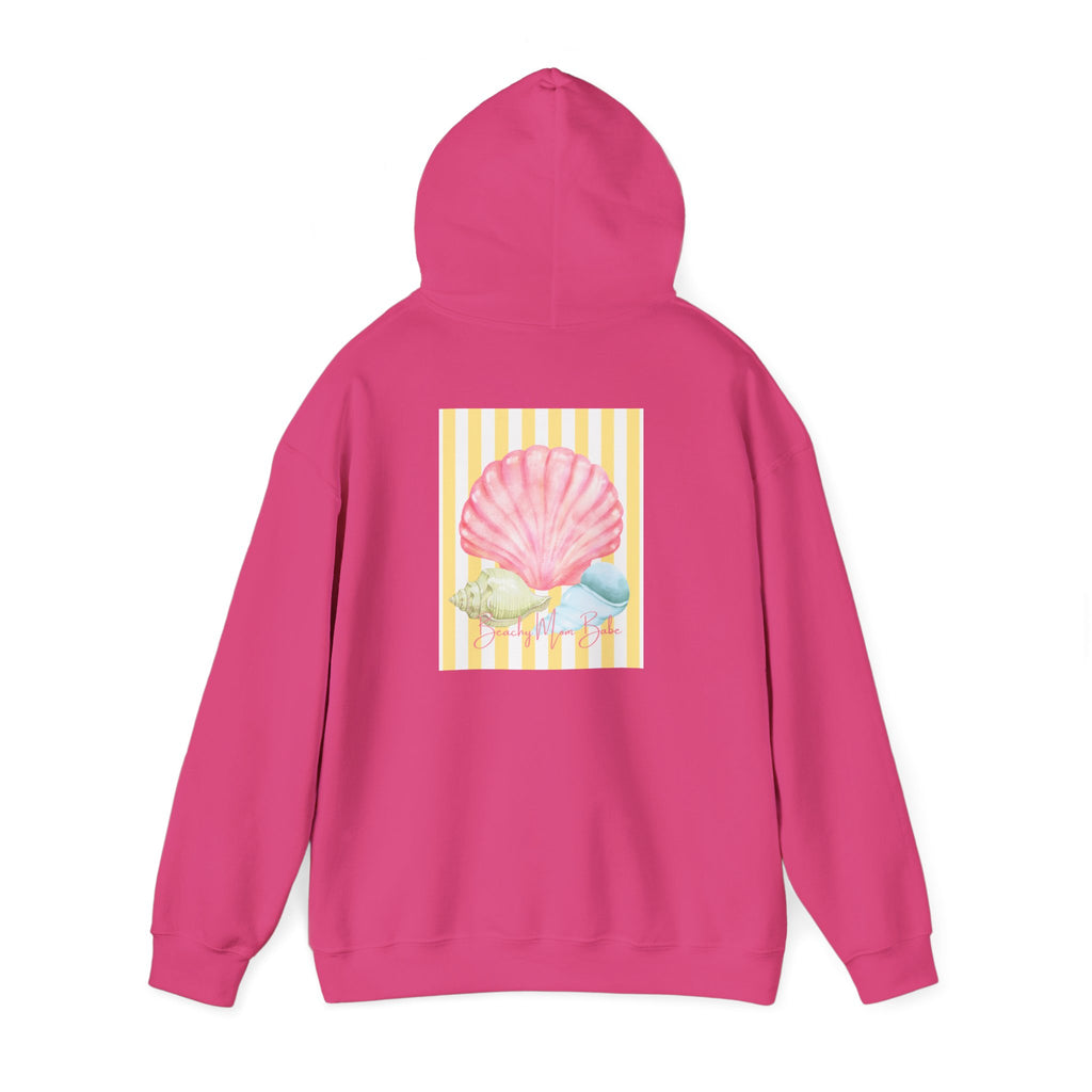 Beach Mom Babe - Pastel Shell Graphic Hoodie