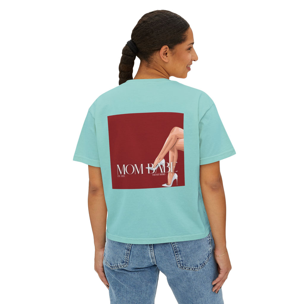 Mom Babe For Hot Moms - White Heels Graphic Tee