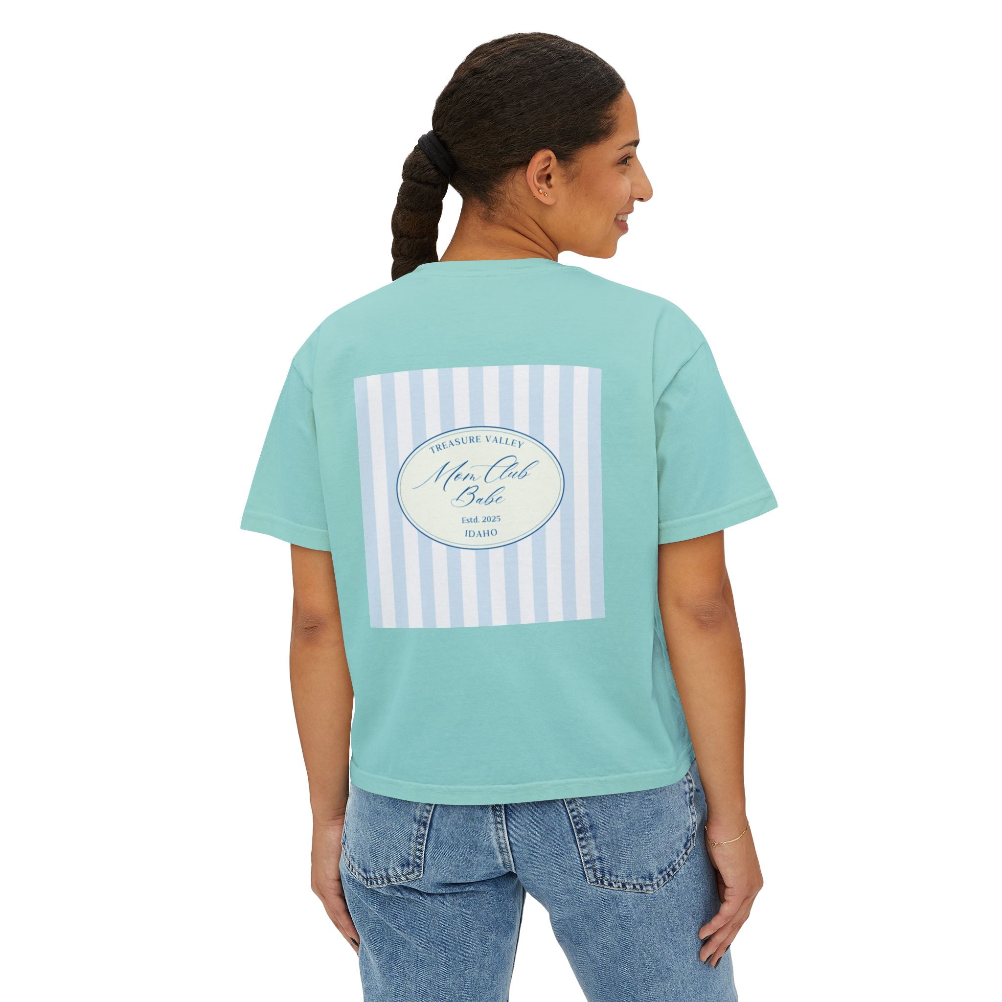 Treasure Valley Mom Club - Striped Graphic Tee