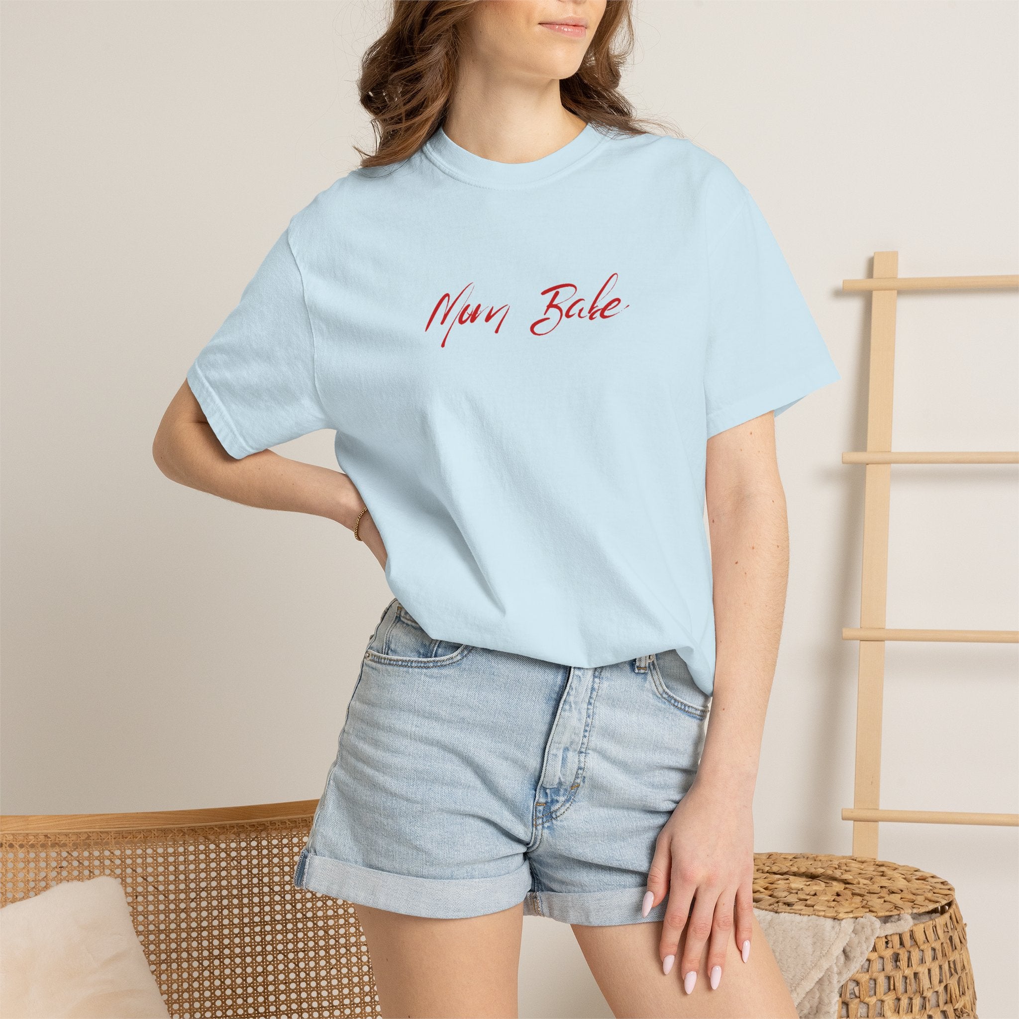 Fit Mom Social Club - Mom Babe Tee Red