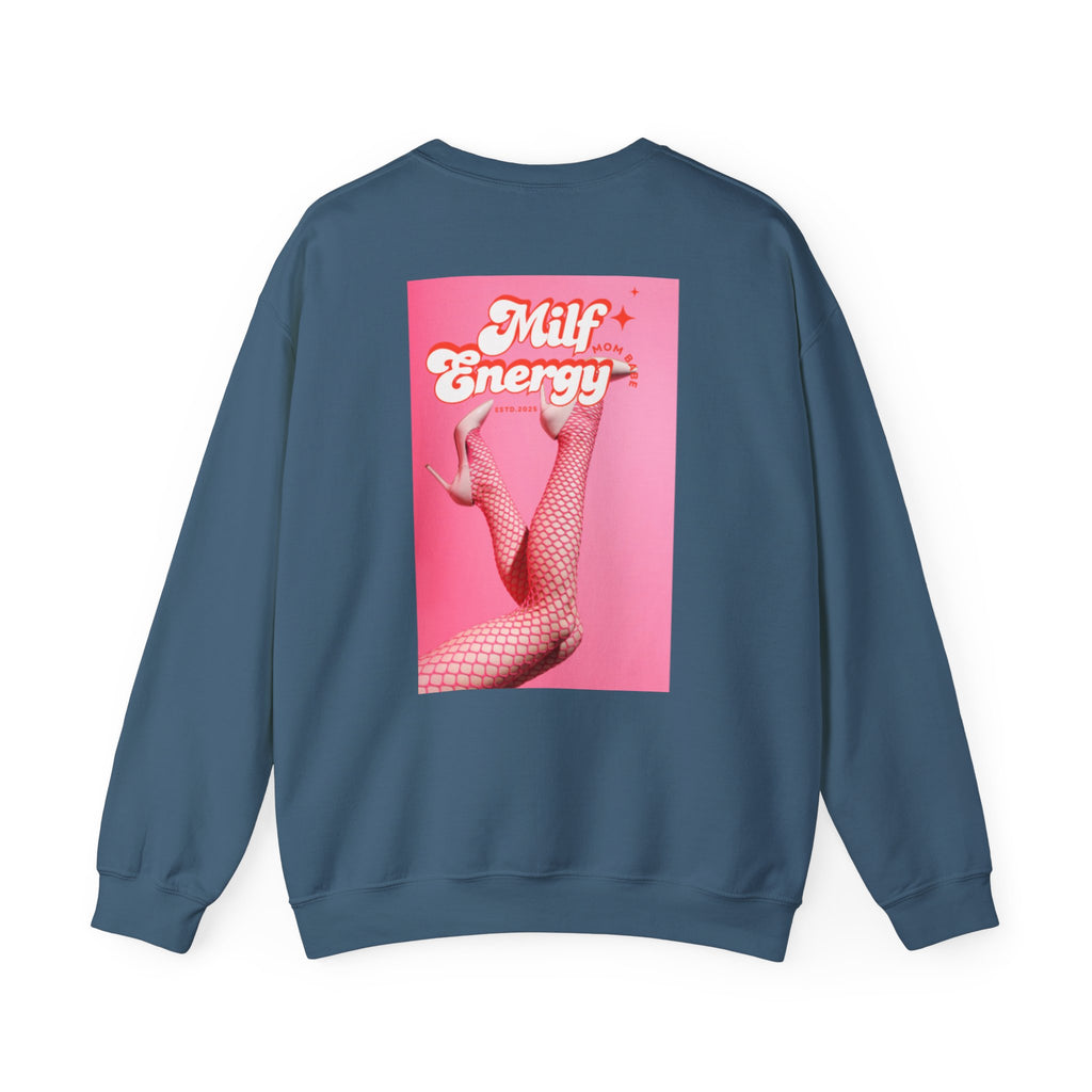 MILF Energy Mom Babe — Fishnet Graphic Sweatshirt
