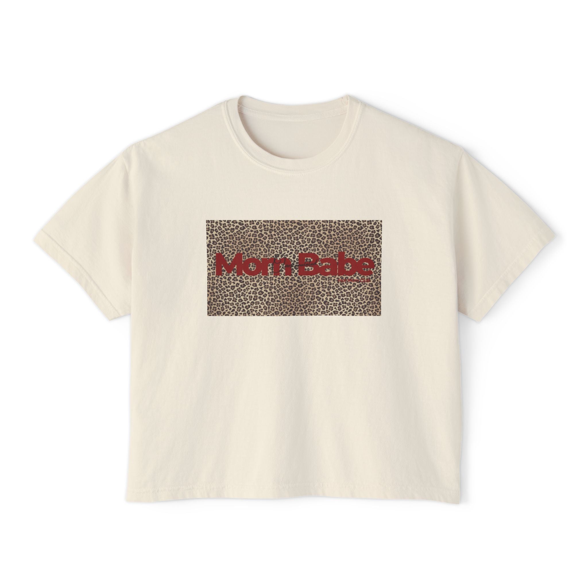 Overstimulated Mom Babe  — Leopard Graphic Tee