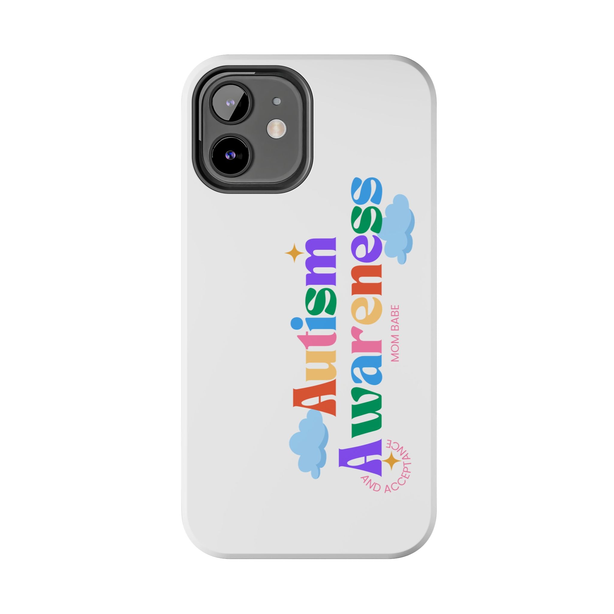 Copy of Autism Awareness and Acceptance — Checkered Heart Phone Case
