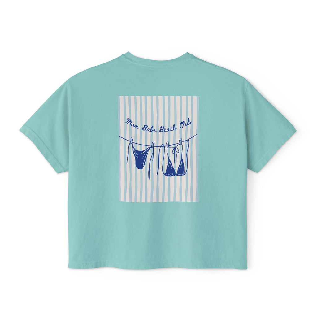Mom Babe Beach Club - Bikini Graphic Tee