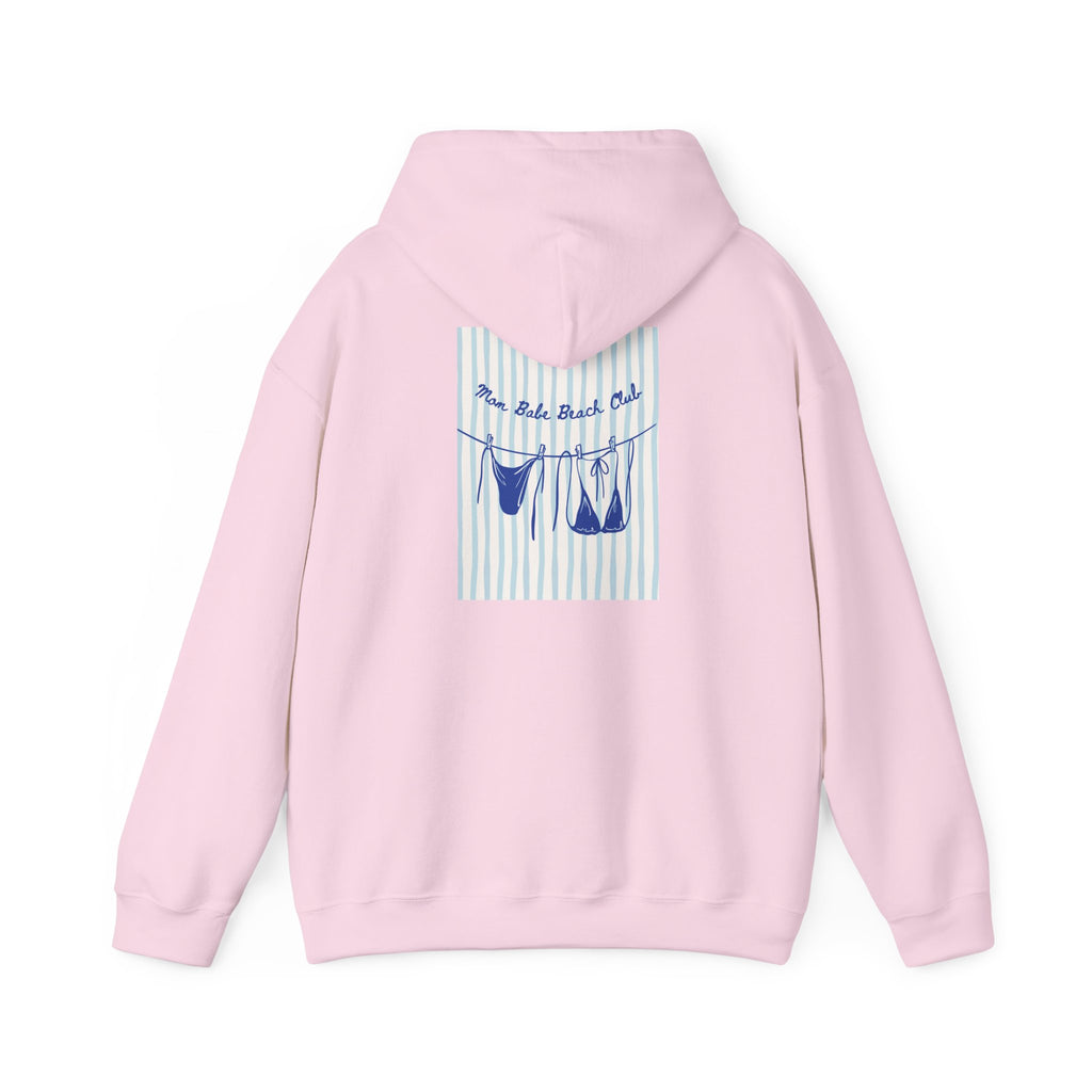 Mom Babe Beach Club - Bikini Graphic Hoodie