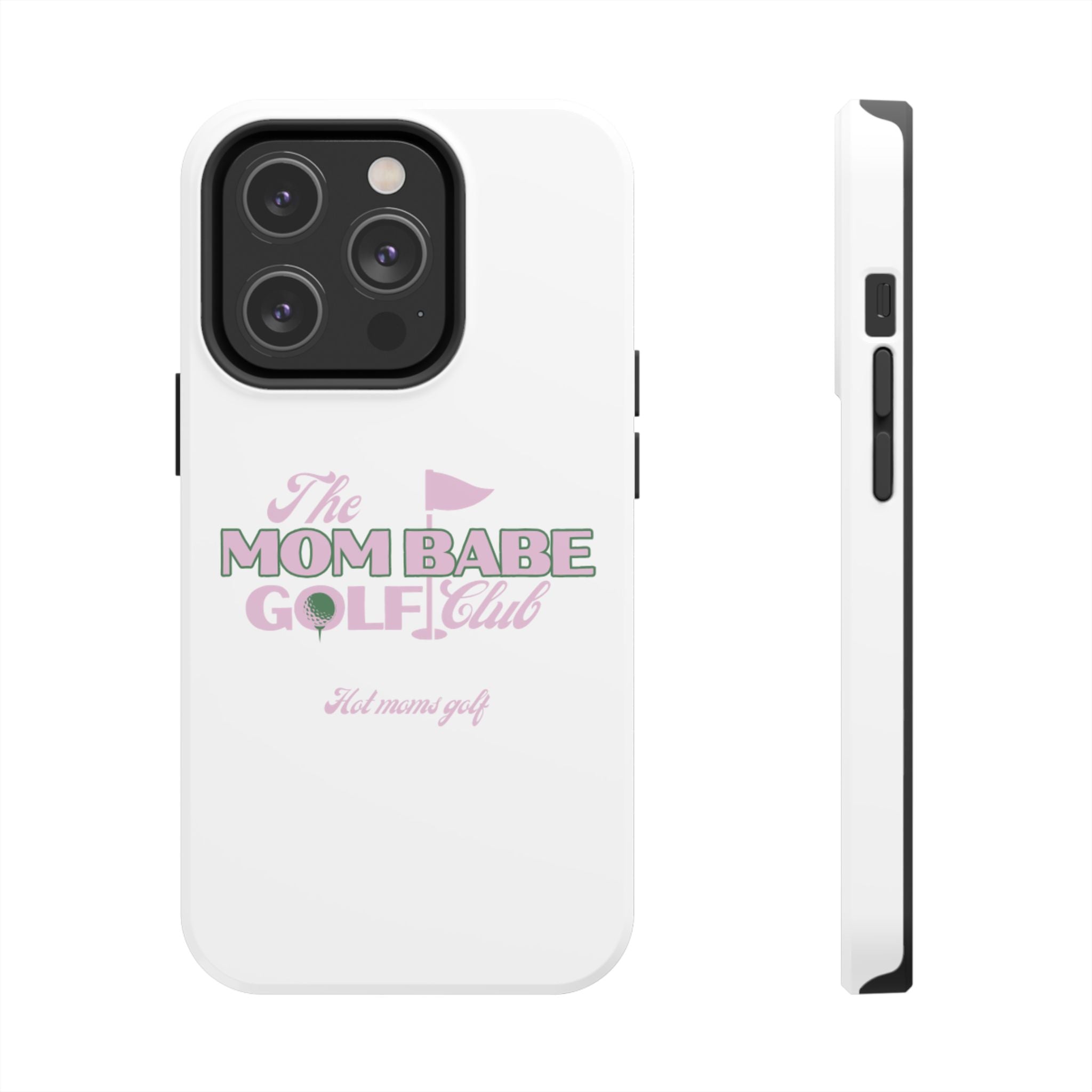 The Mom Babe Golf Club - Pink Vintage Golf Tough Phone Case