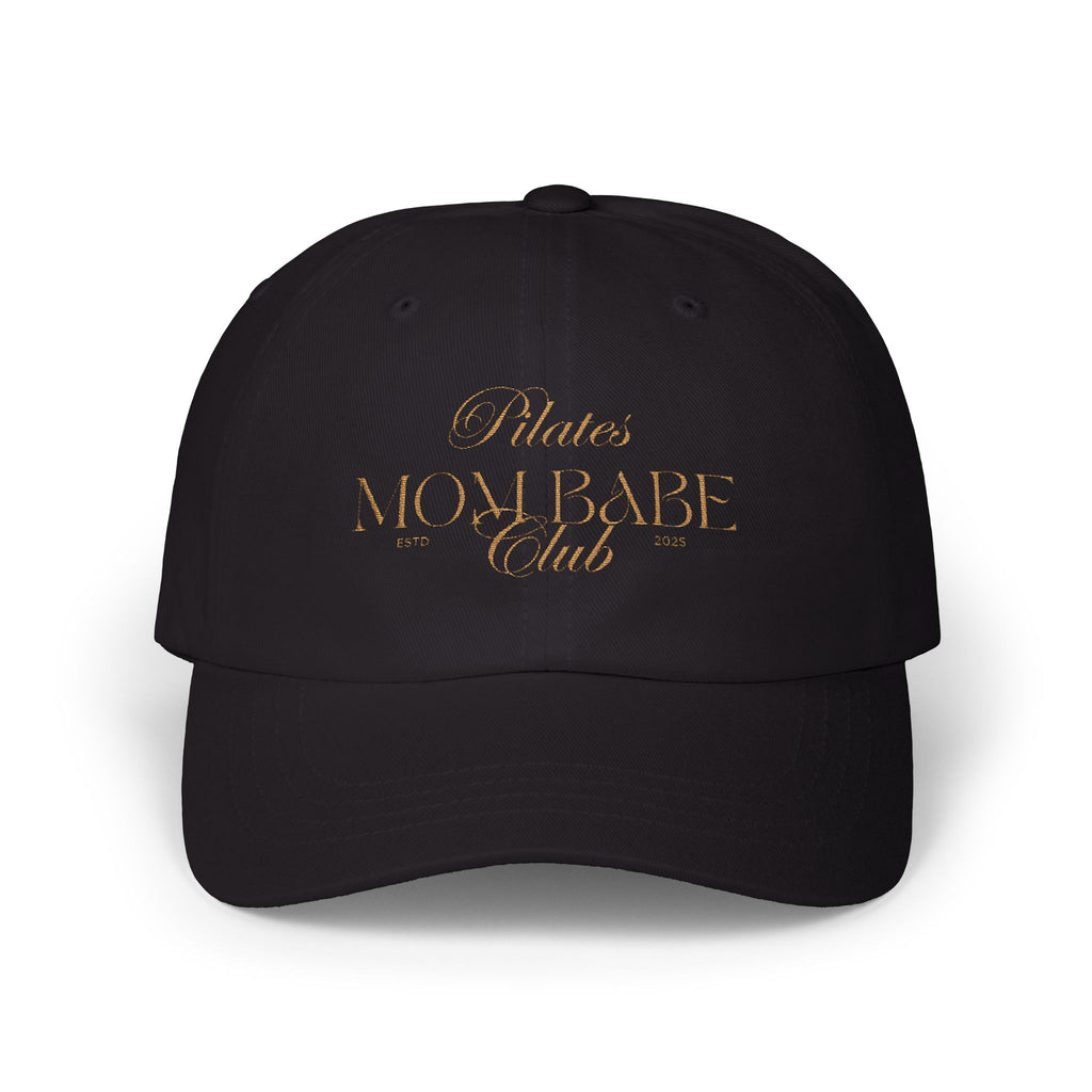 Pilates Mom Babe Club — Tan Embroidery Cap