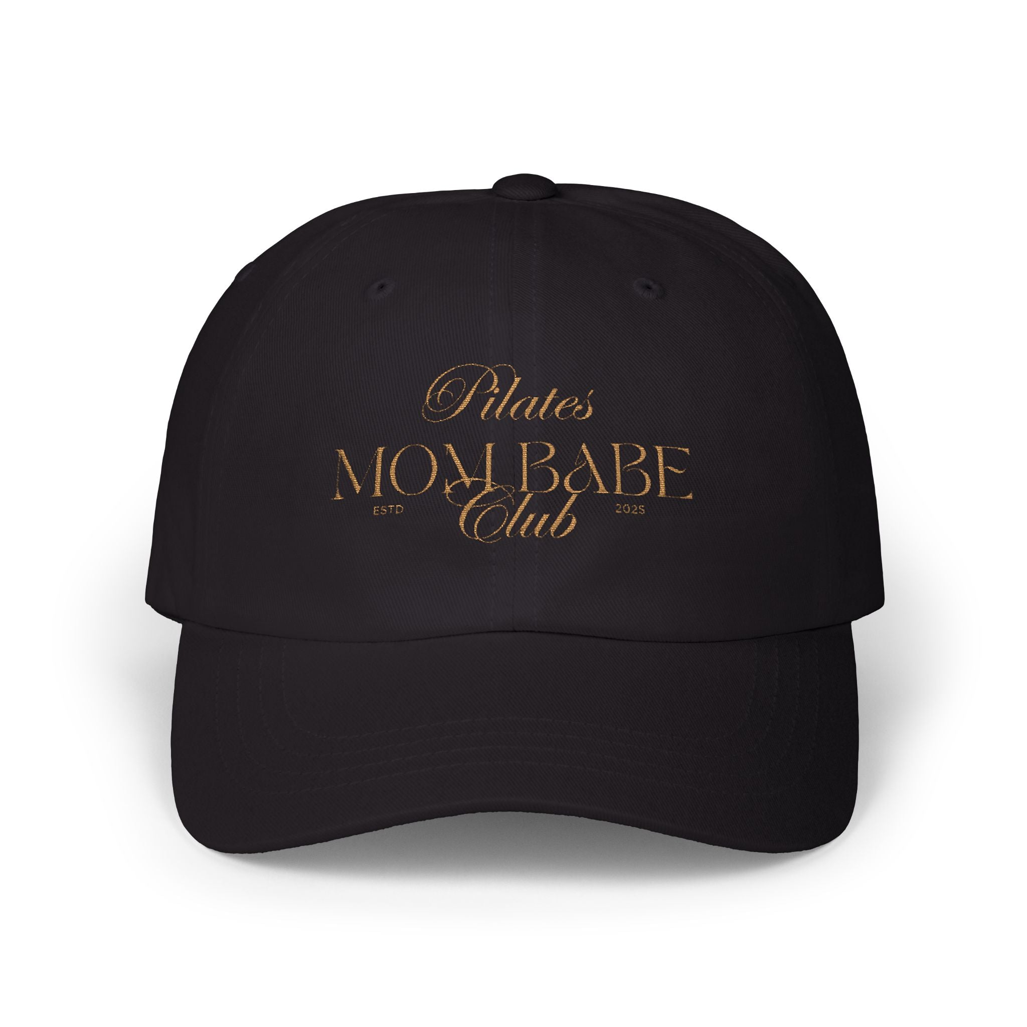 Pilates Mom Babe Club — Tan Embroidery Cap
