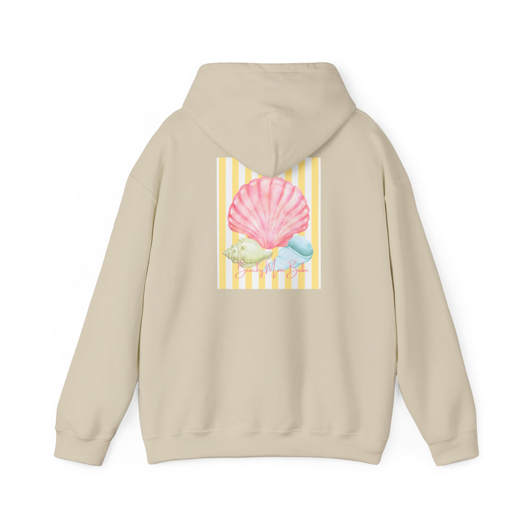 Beach Mom Babe - Pastel Shell Graphic Hoodie
