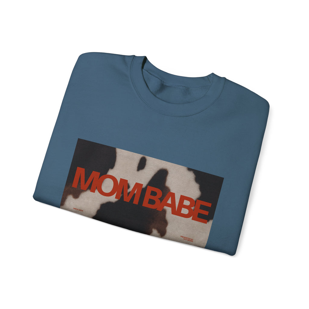 Mom Babe — Cowhide Graphic Sweatshirt