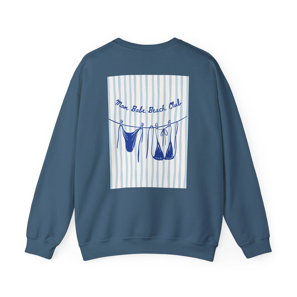 Mom Babe Beach Club - Bikini Graphic Sweatshirt
