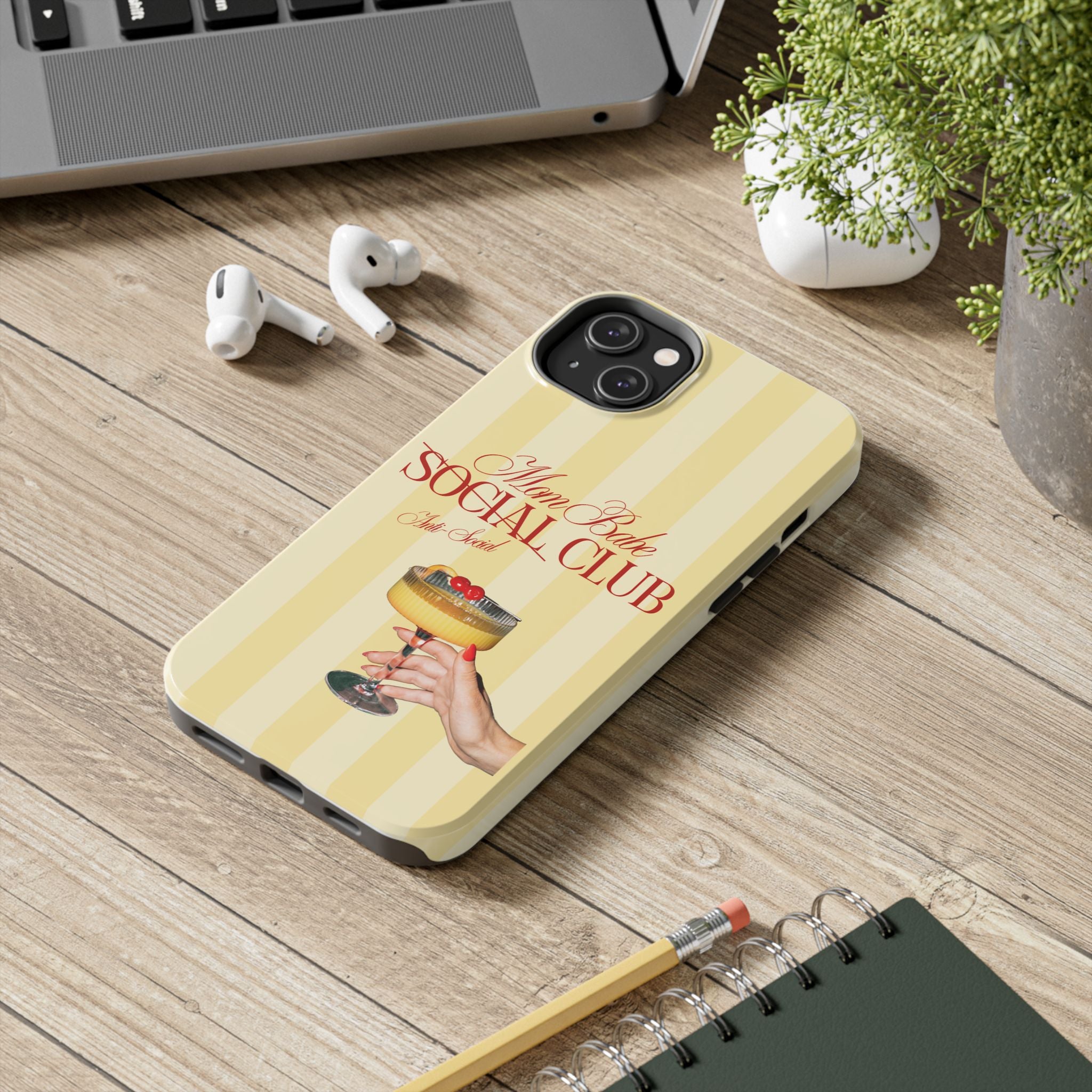 Mom Babe Anti-Social Club Tough Phone Case