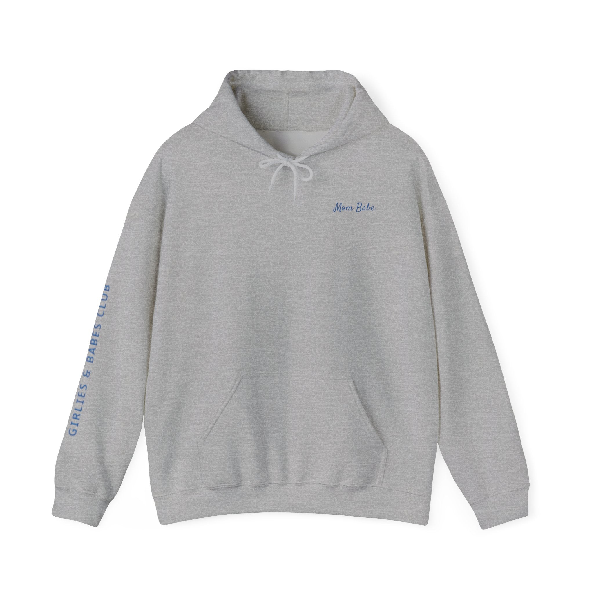 Mom Babe Girl Mom Club - Striped Graphic Hoodie