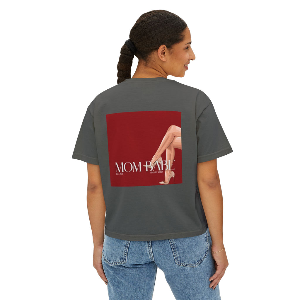 Mom Babe For Hot Moms - Beige Heels Graphic Tee