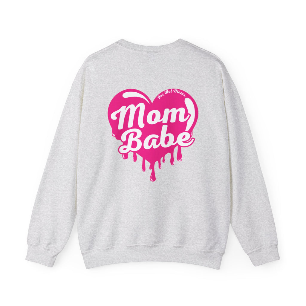Mom Babe For Hot Moms — Pink Heart Drip Graphic Sweatshirt