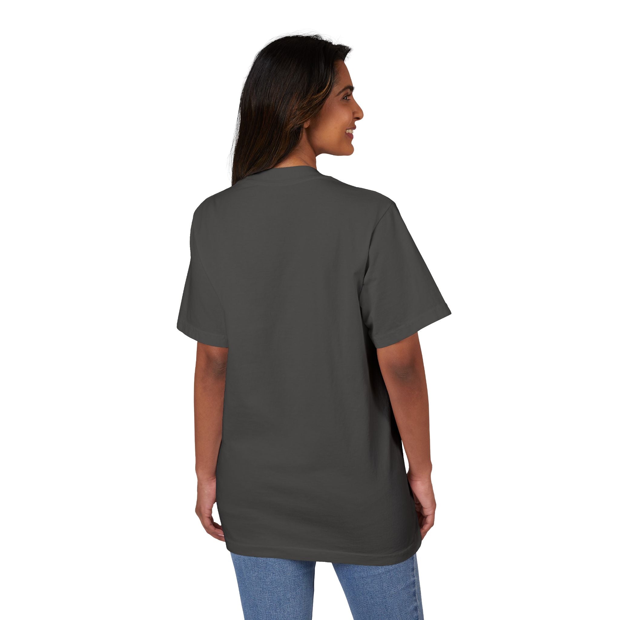 Autism Awareness and Acceptance — Checkered Heart Oversized Drop Sleeve Tee