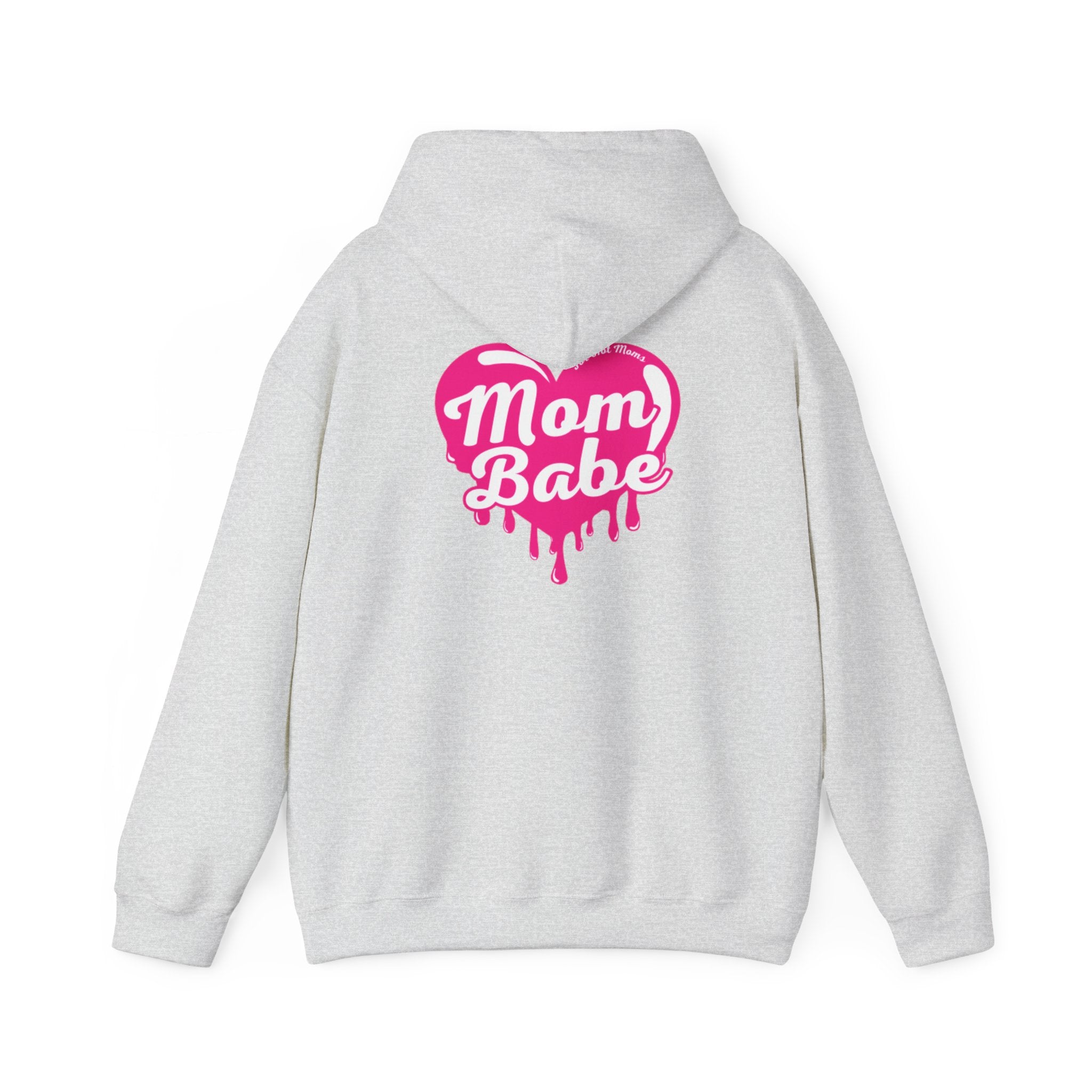 Mom Babe For Hot Moms — Pink Heart Drip Graphic Hoodie