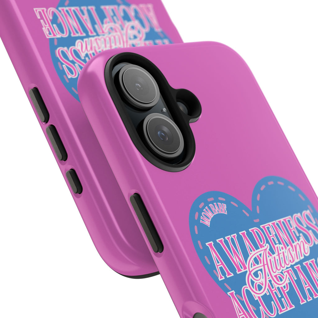 Autism Awareness and Acceptance — Stitched Heart Phone Case