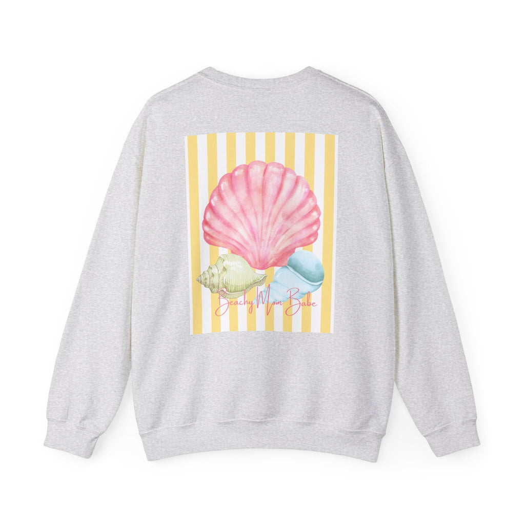Beach Mom Babe - Pastel Shell Graphic Sweatshirt