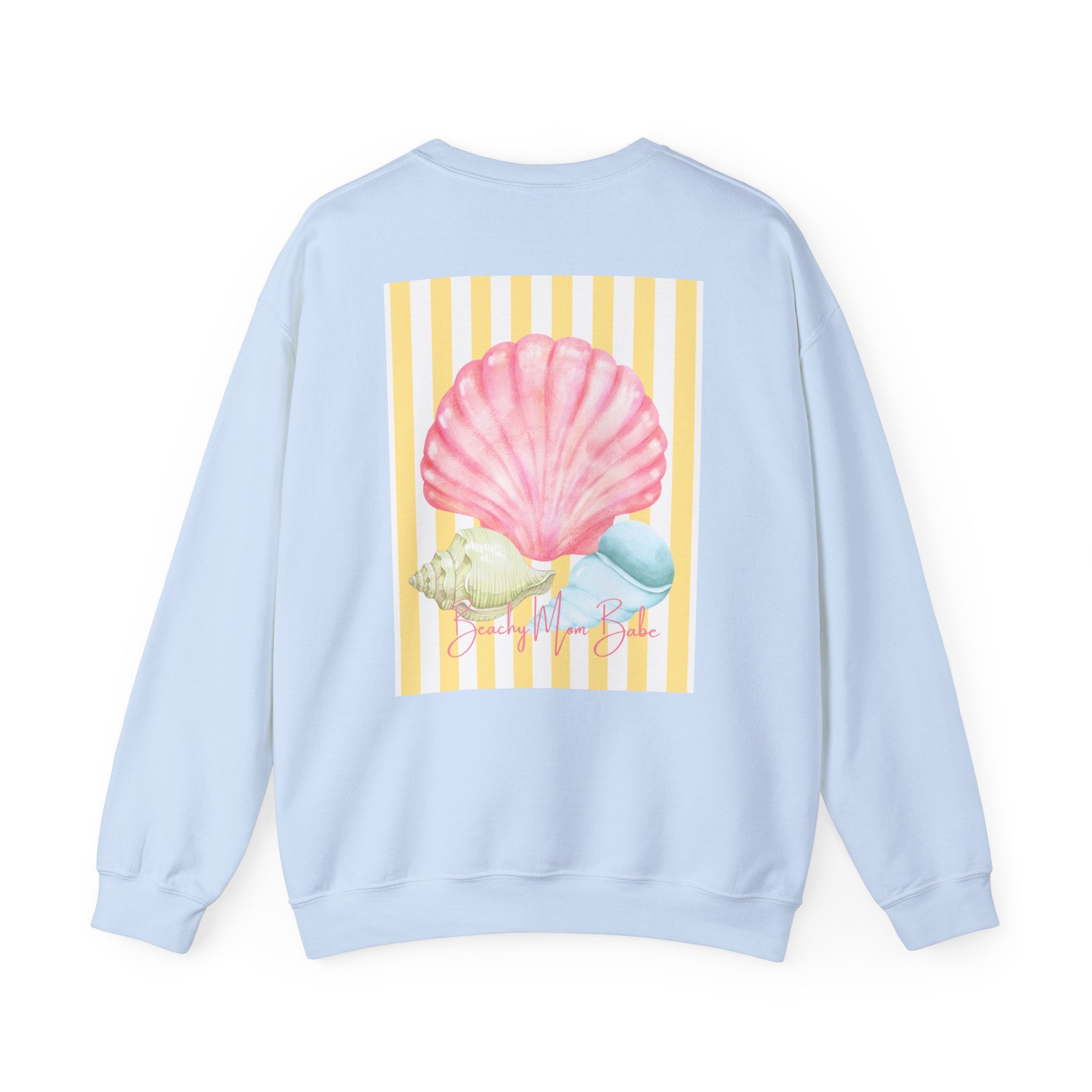 Beach Mom Babe - Pastel Shell Graphic Sweatshirt