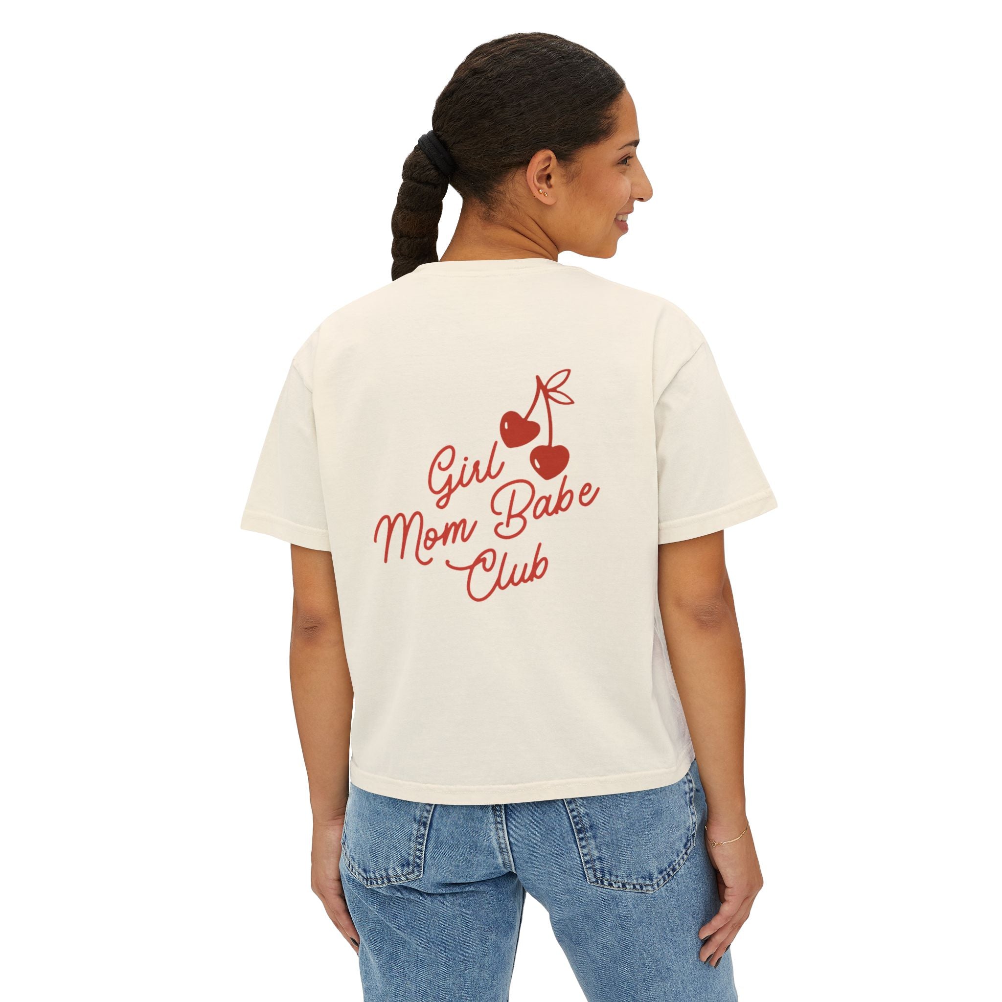 Girl Mom Babe Club - Cherry Graphic Tee