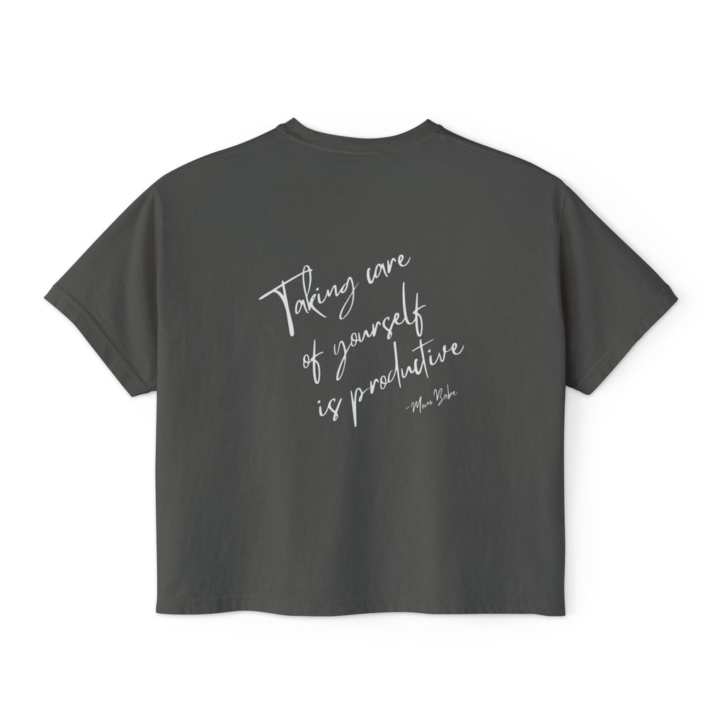 Taking Care  Of Yourself Is Productive - Script Graphic Tee