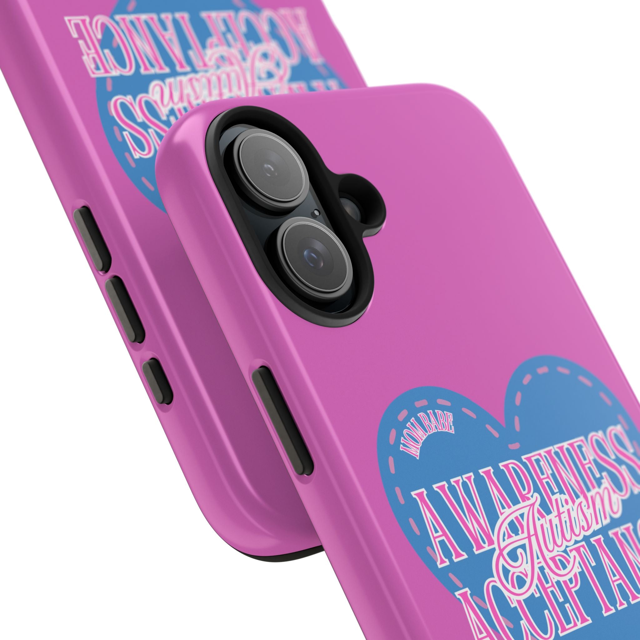 Autism Awareness and Acceptance — Stitched Heart Phone Case