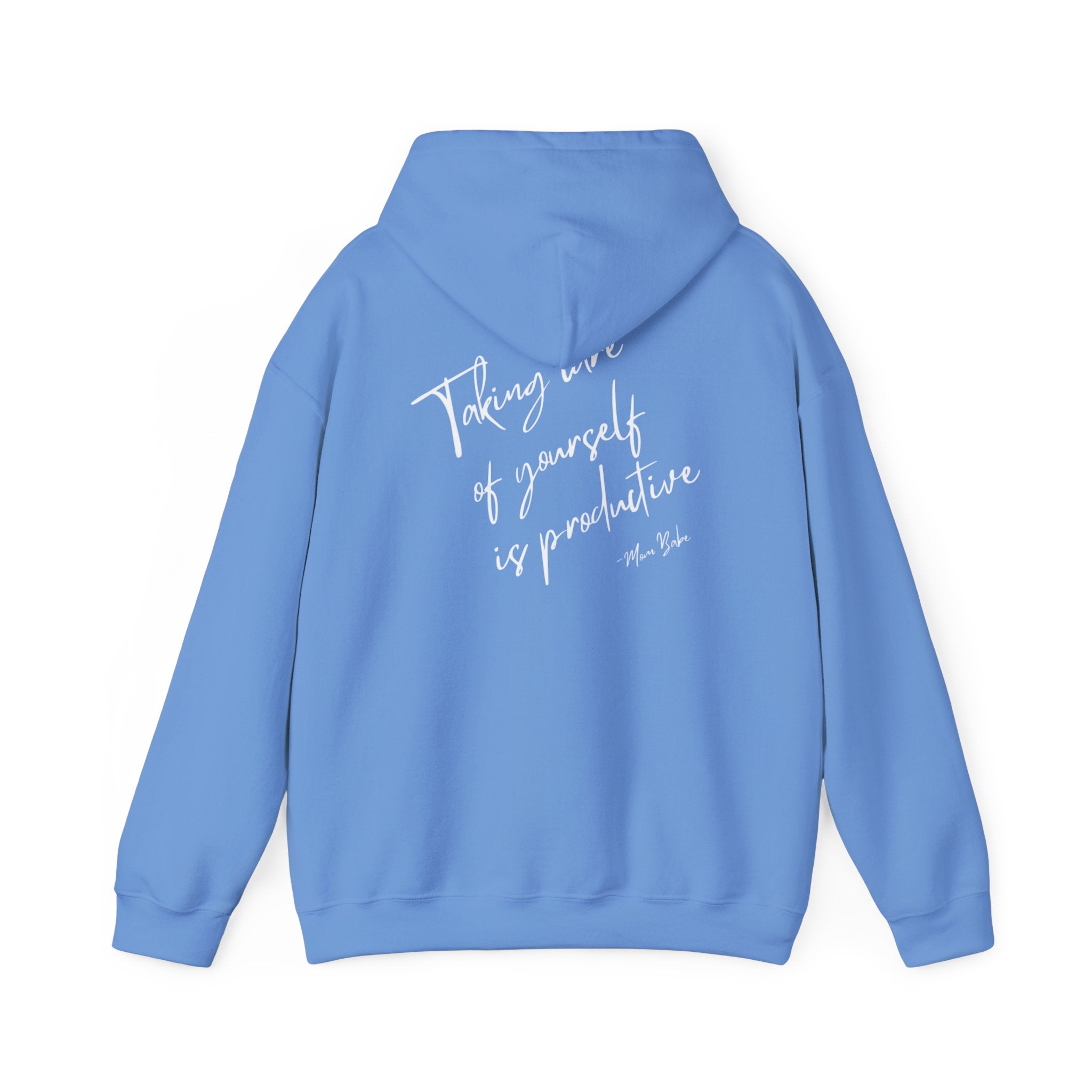 Taking Care  Of Yourself Is Productive - Script Graphic Hoodie