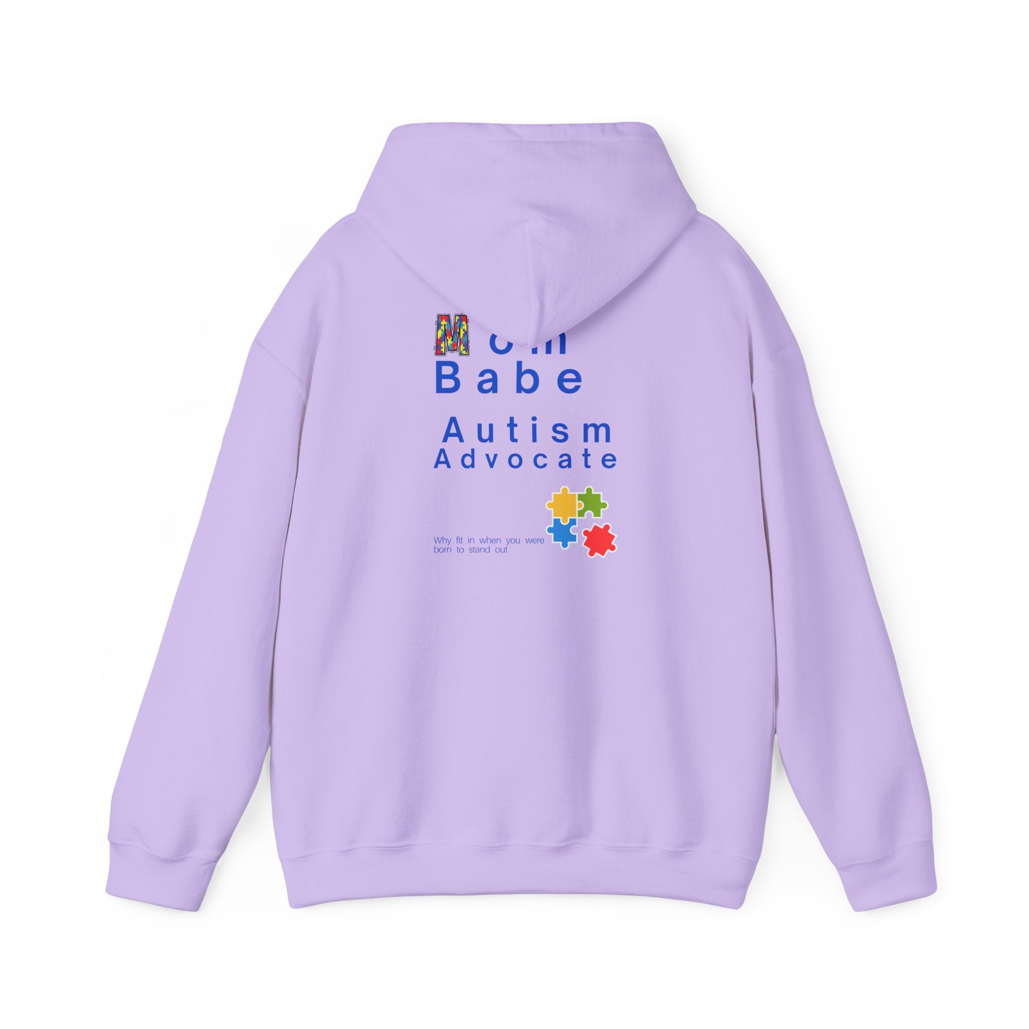 Mom Babe Autism Advocate - Graphic Hoodie