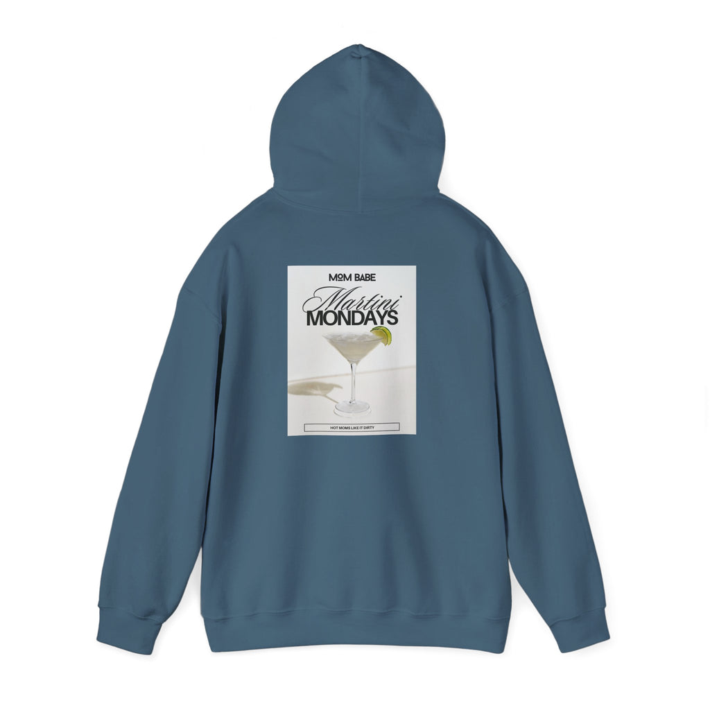 Mom Babe Martini Mondays Hot Moms Like it Dirty - Martini Graphic Hoodie