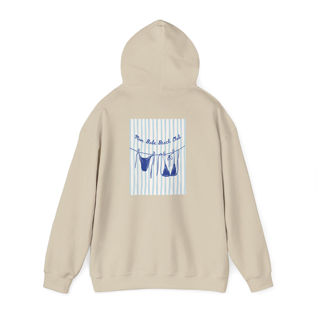 Mom Babe Beach Club - Bikini Graphic Hoodie