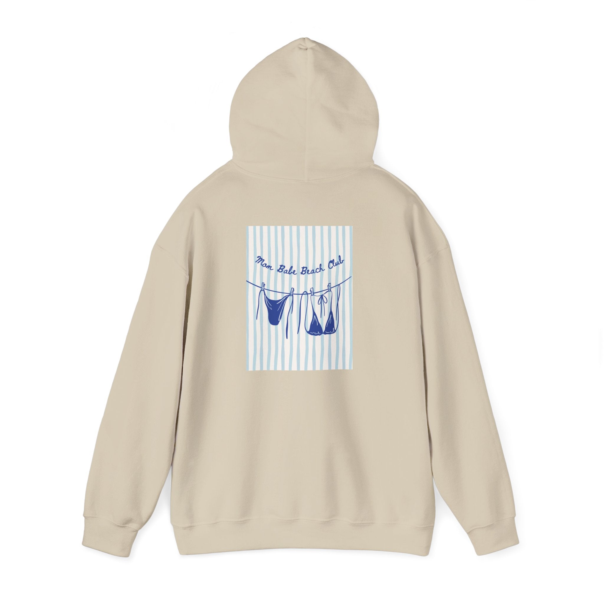 Mom Babe Beach Club - Bikini Graphic Hoodie