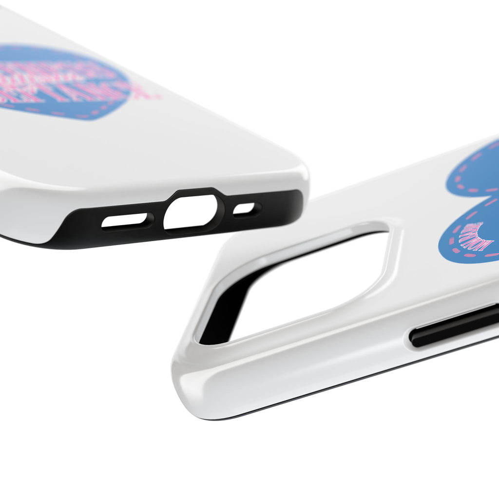 Autism Awareness and Acceptance — Stitched Heart Phone Case