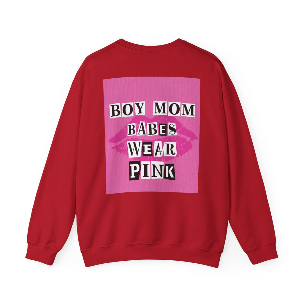 Boy Mom Babes Wear Pink - Graphic Sweatshirt