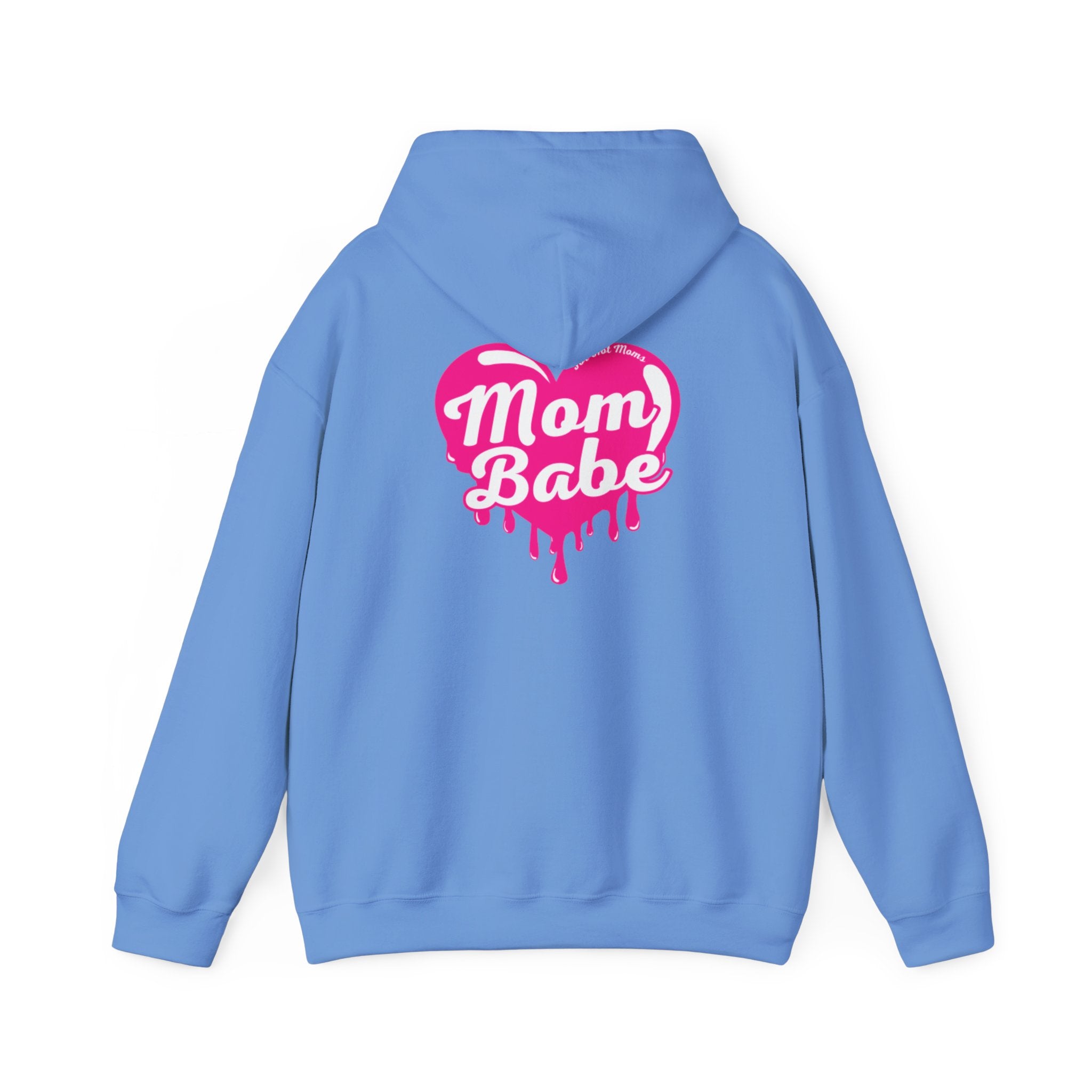 Mom Babe For Hot Moms — Pink Heart Drip Graphic Hoodie