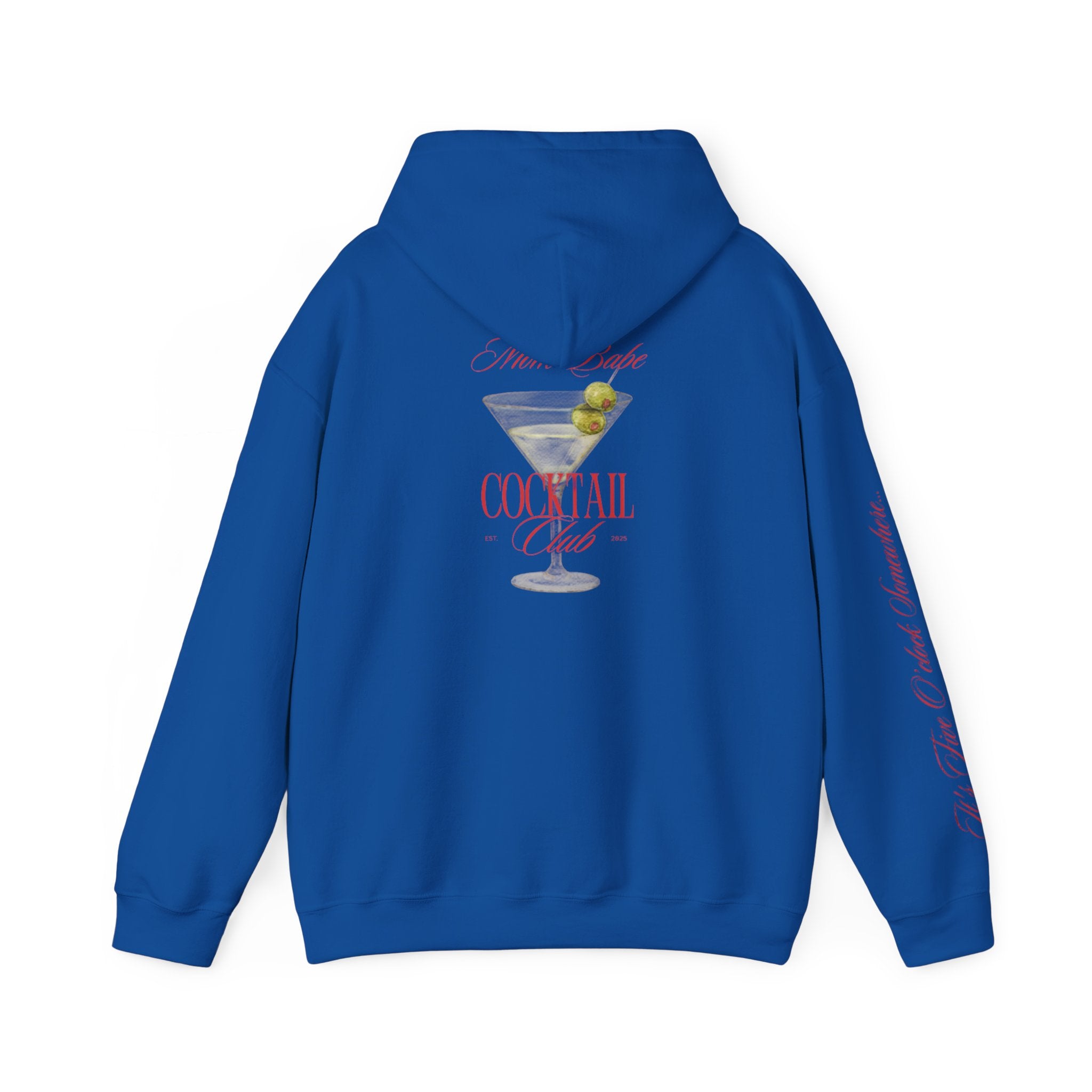 Mom Babe Cocktail Club - Martini Glass Graphic Hoodie