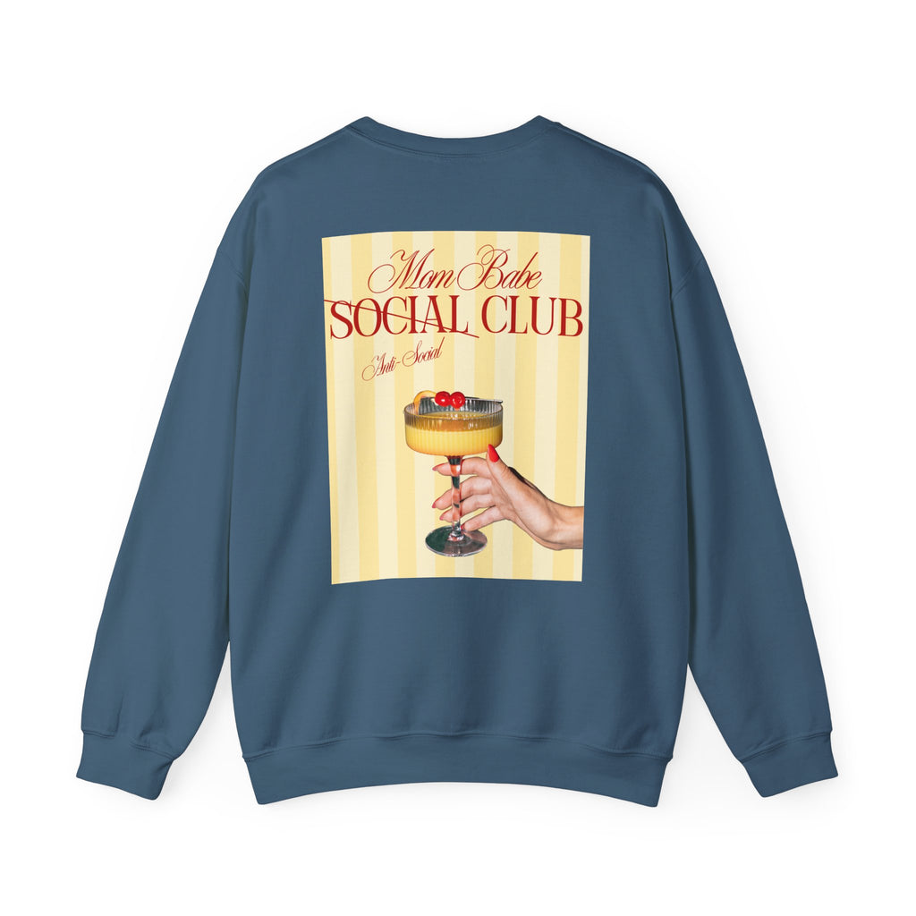 Mom Babe Anti-Social Club - Cocktail Graphic Sweatshirt
