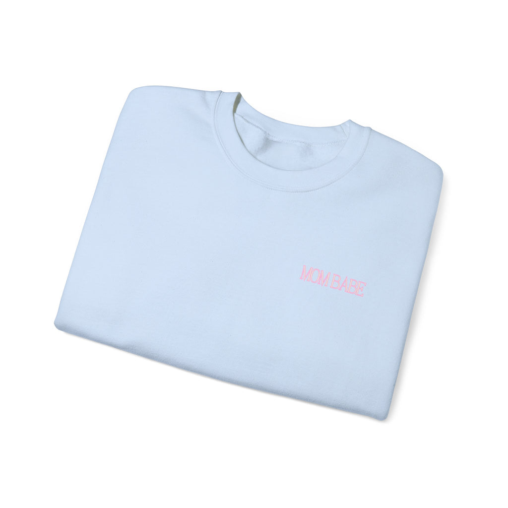 Mom Babe — Holographic Graphic Sweatshirt