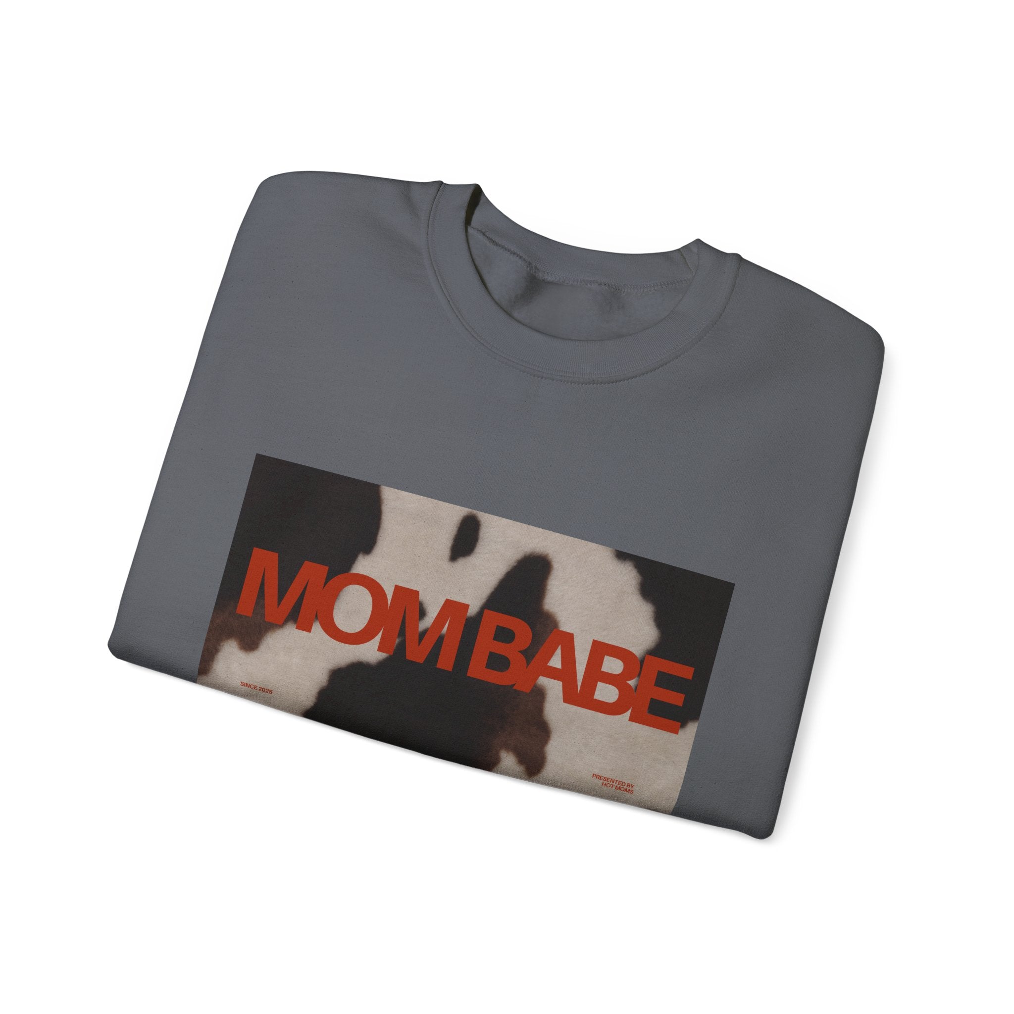 Mom Babe — Cowhide Graphic Sweatshirt