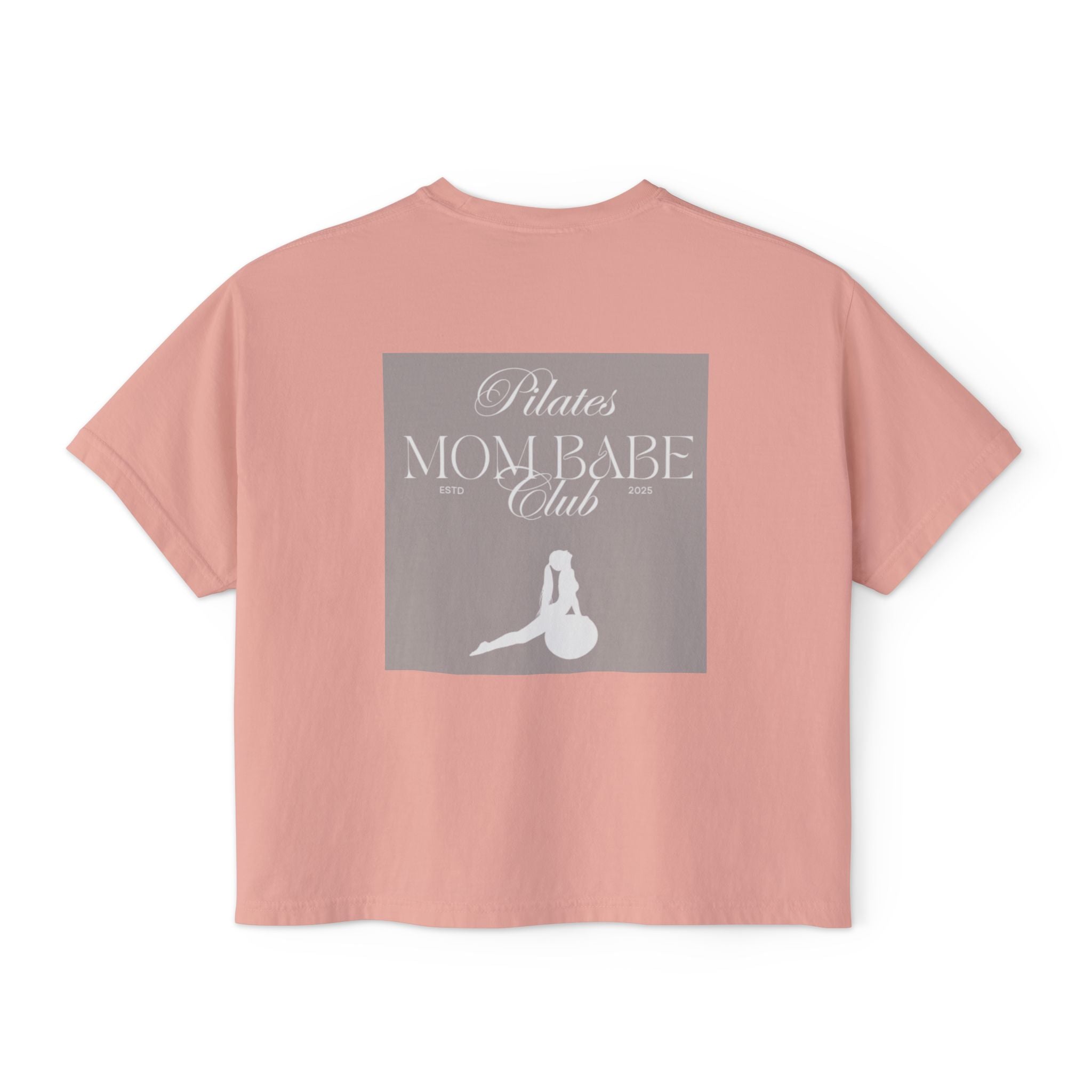 Pilates Mom Babe Club — Workout Graphic Tee (White Print)