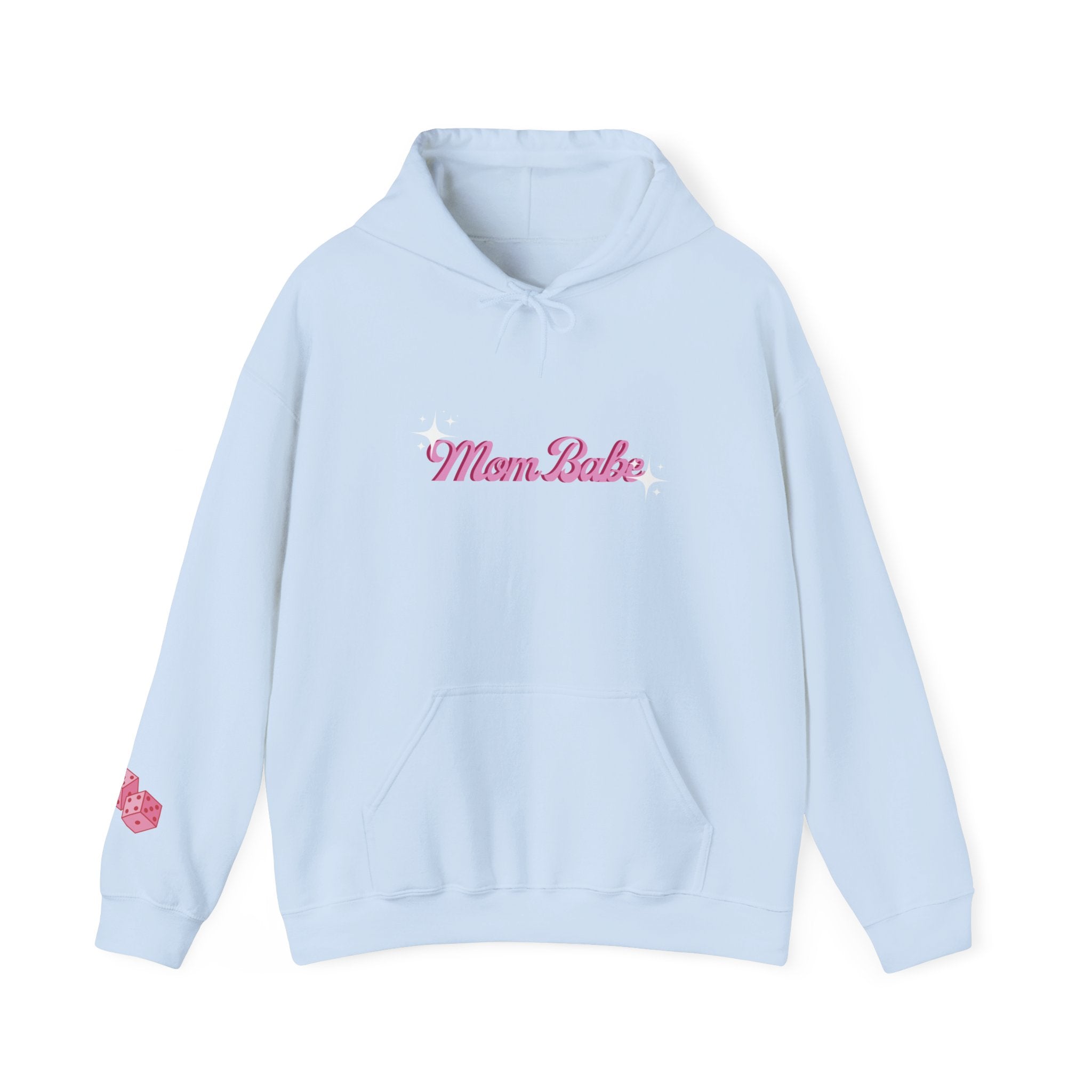 Mom Babe Club - For Hot Moms — Pink Graphic Hoodie