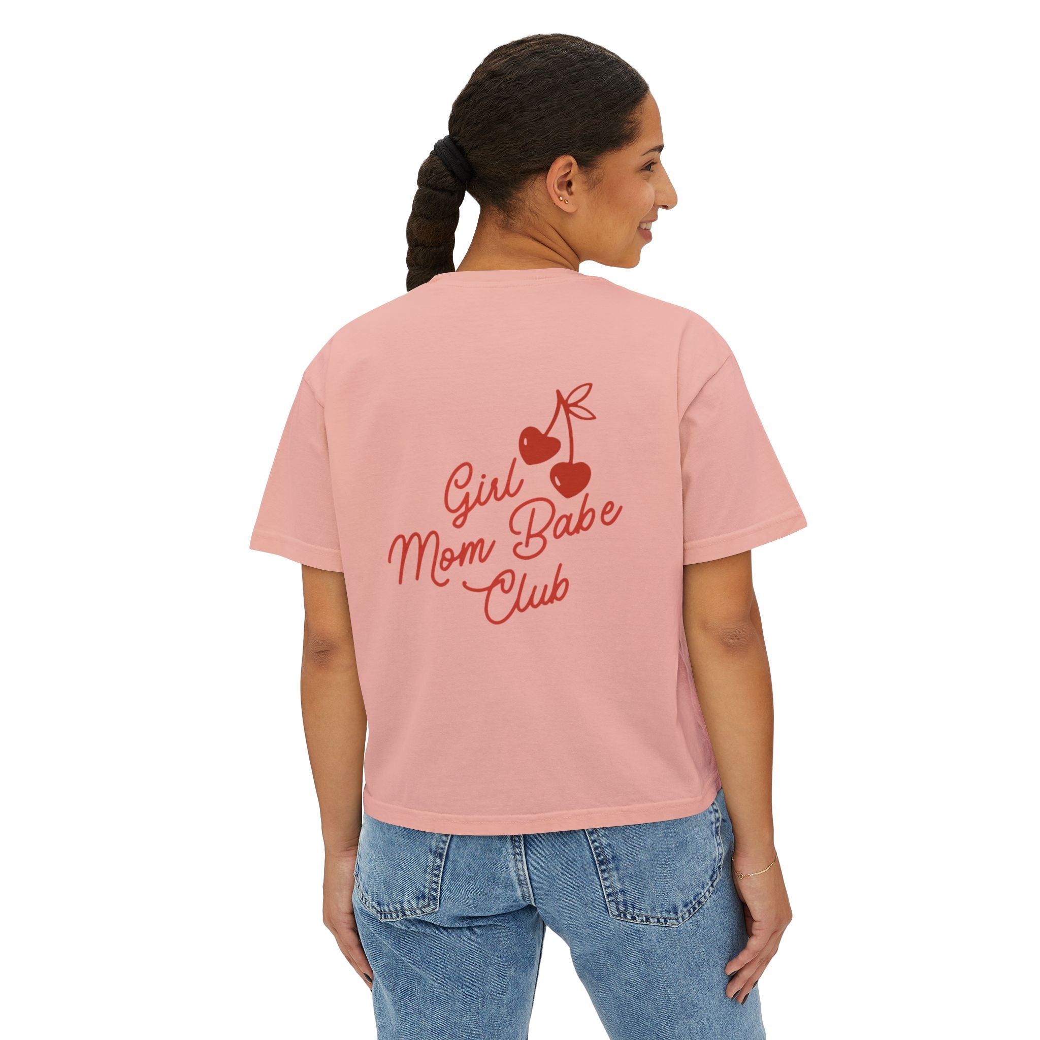 Girl Mom Babe Club - Cherry Graphic Tee