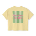 Do It For The Plot Mom Babe - Striped Graphic Tee