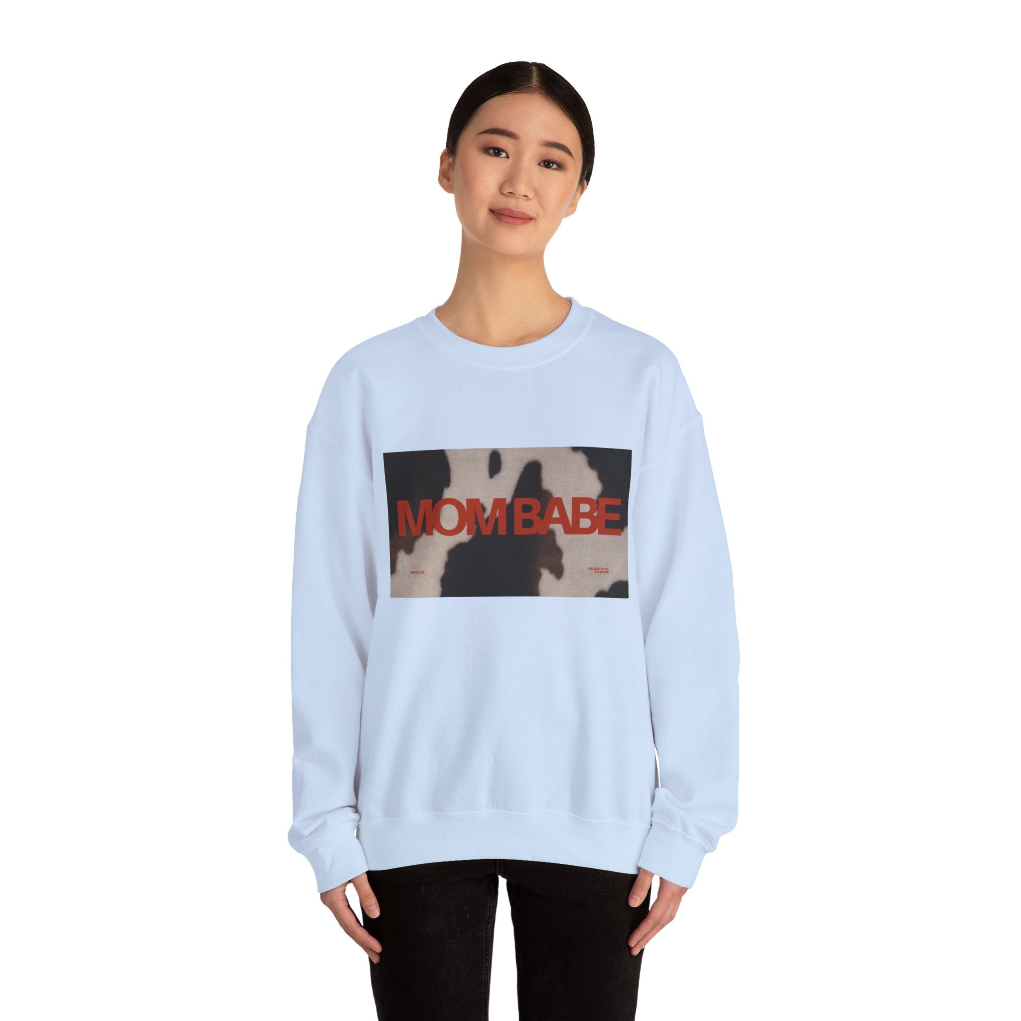 Mom Babe — Cowhide Graphic Sweatshirt