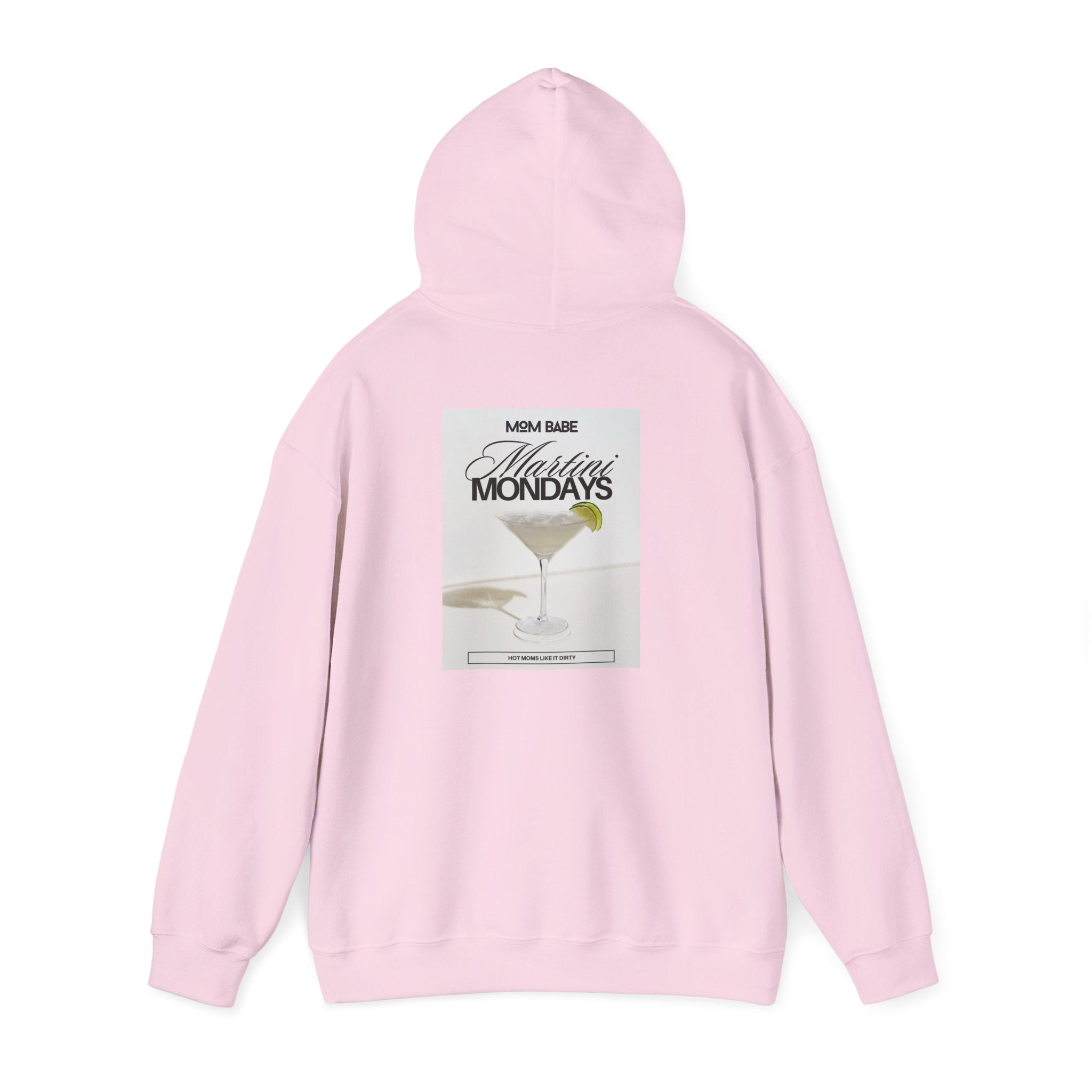 Mom Babe Martini Mondays Hot Moms Like it Dirty - Martini Graphic Hoodie