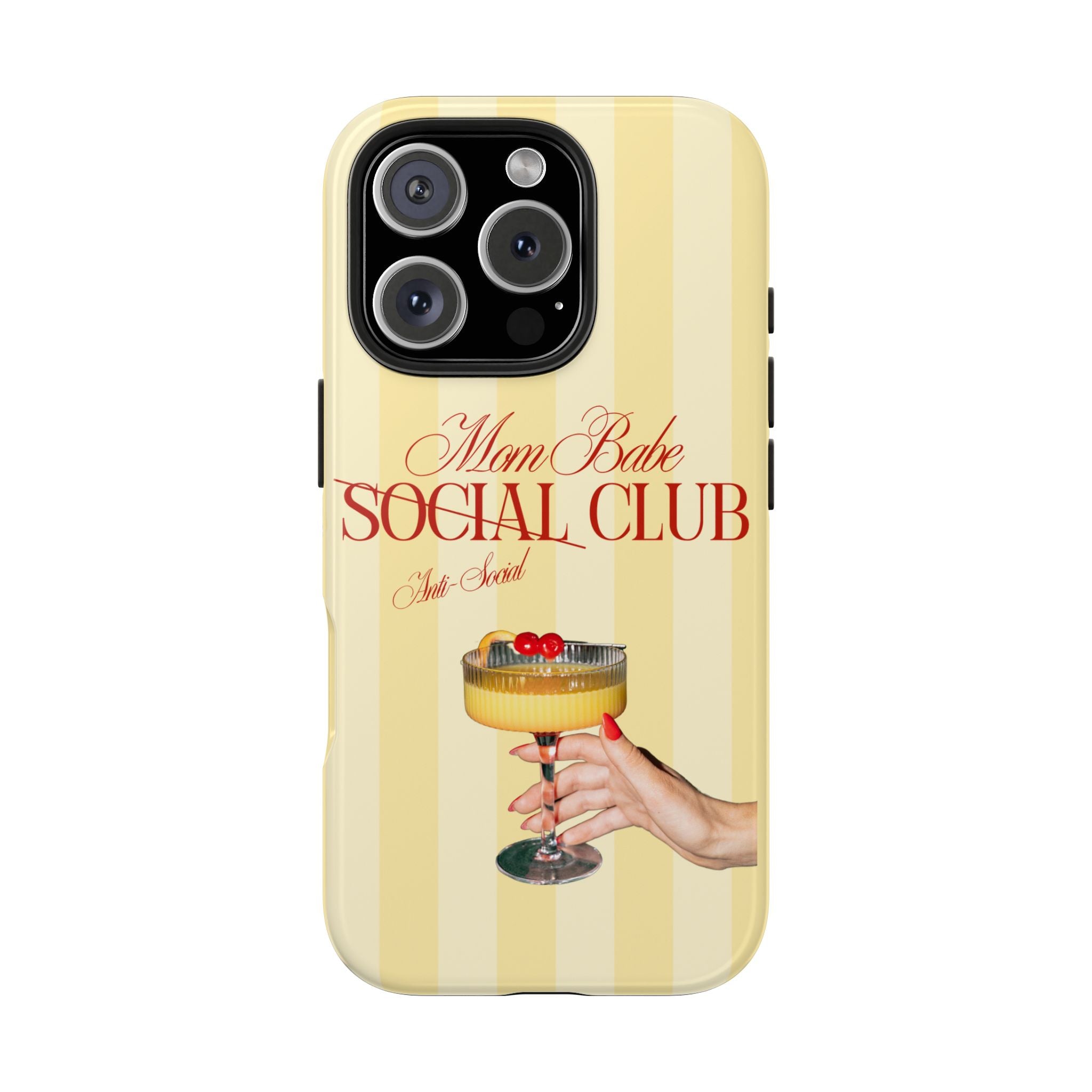 Mom Babe Anti-Social Club Tough Phone Case